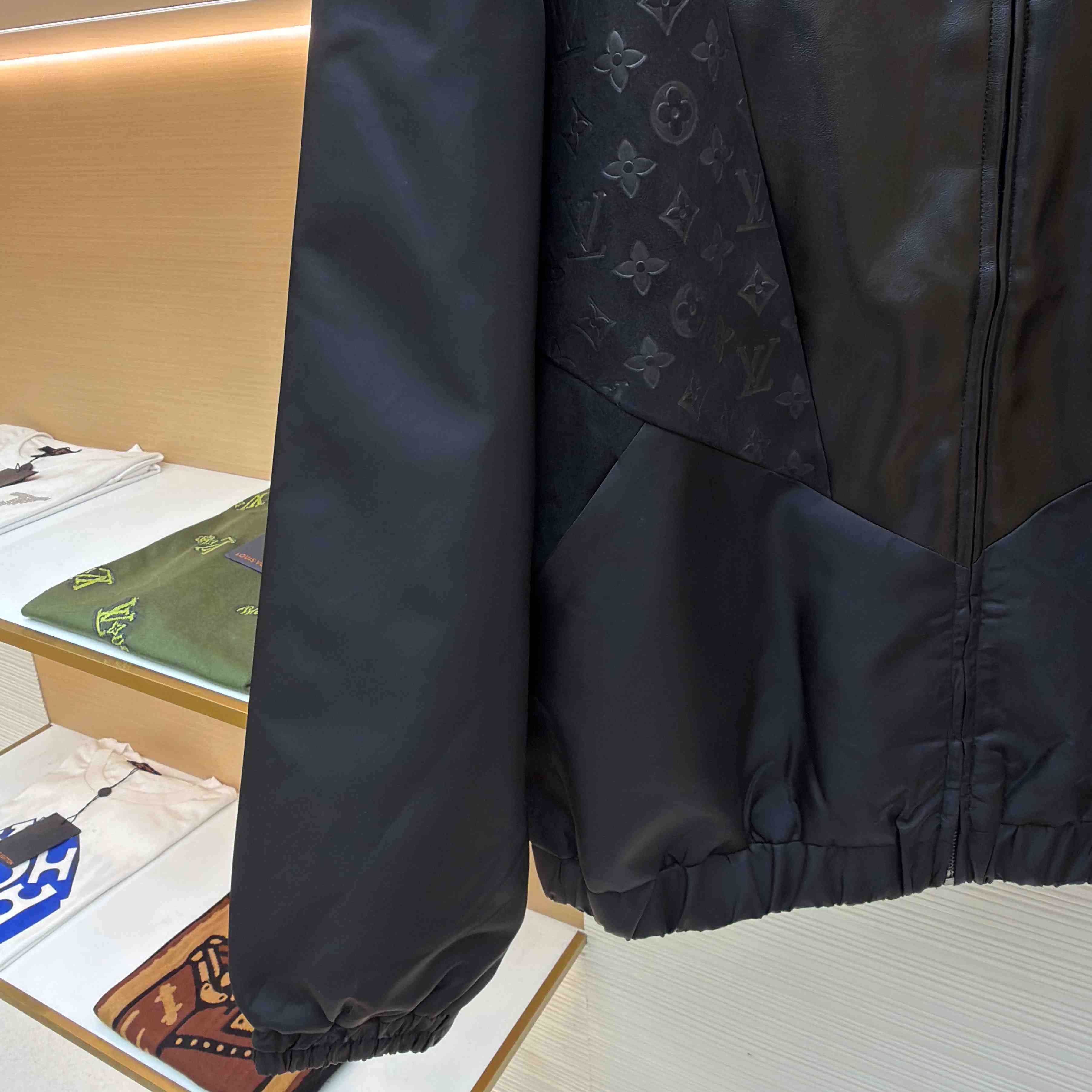 Louis Vuitton Leather Mix Track Top 1AHVM3 - DopestKickz