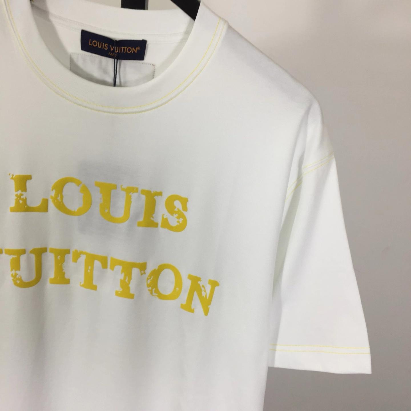 Louis Vuitton Cotton Crewneck Short-sleeve T-shirt - DopestKickz
