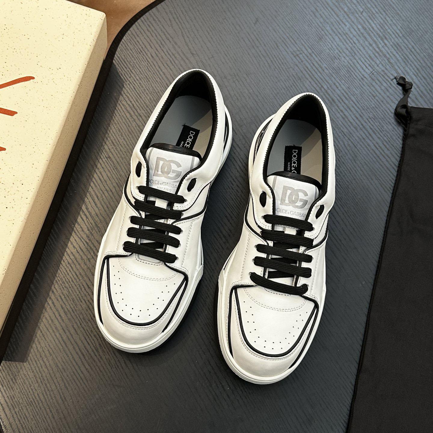 Dolce & Gabbana  New Roma Leather Sports Shoes - DopestKickz