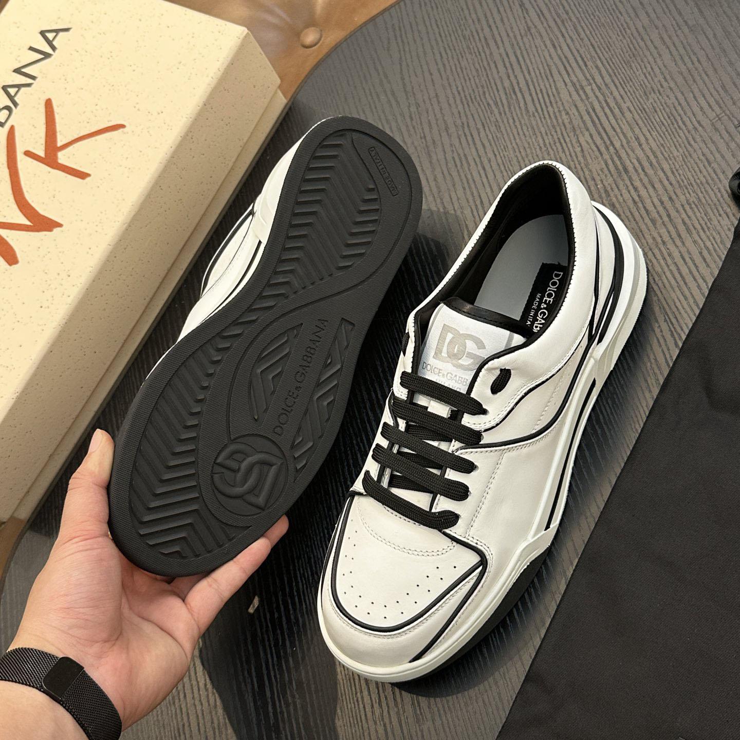 Dolce & Gabbana  New Roma Leather Sports Shoes - DopestKickz