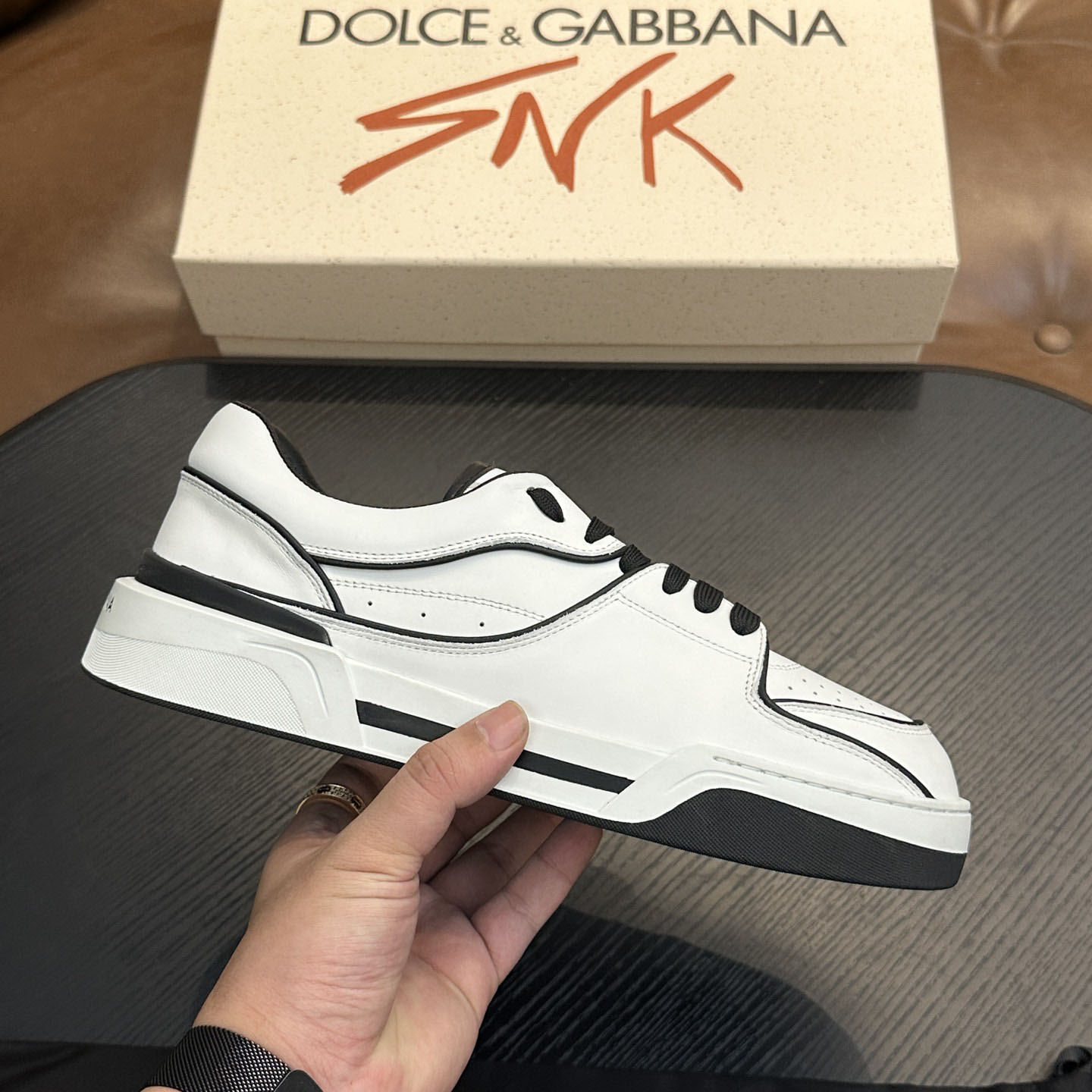 Dolce & Gabbana  New Roma Leather Sports Shoes - DopestKickz