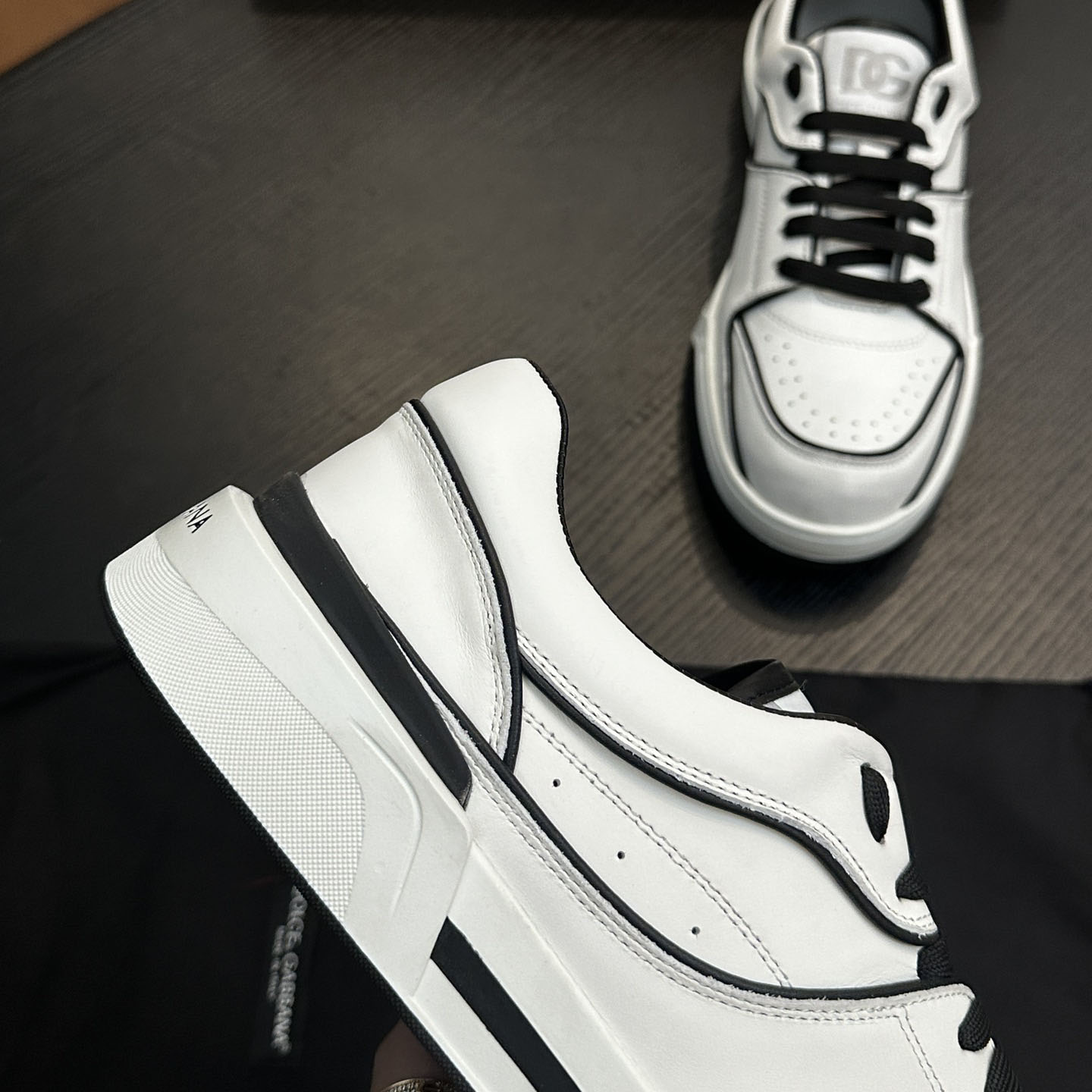 Dolce & Gabbana  New Roma Leather Sports Shoes - DopestKickz