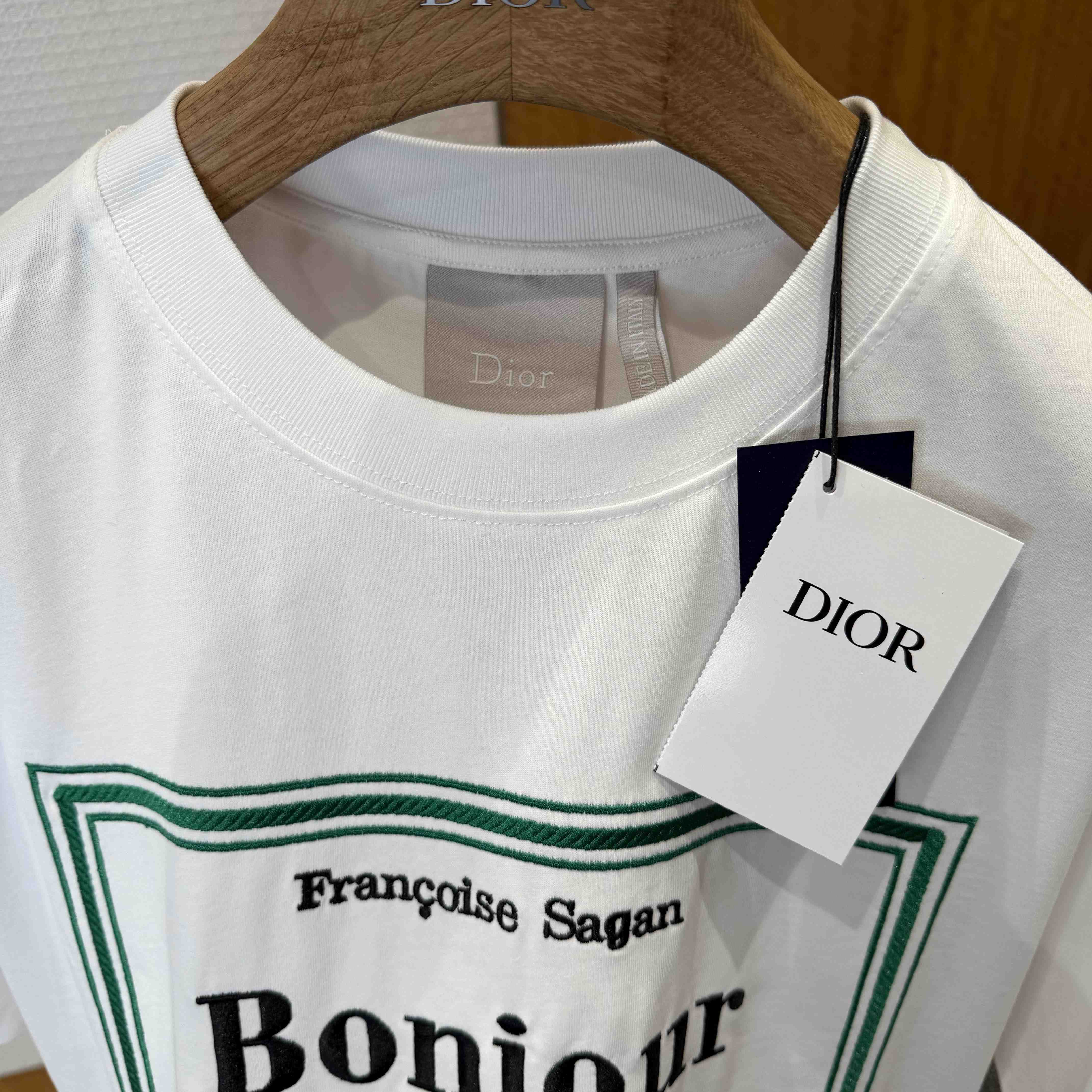 Dior T-Shirt with Book Cover Embroidery - DopestKickz
