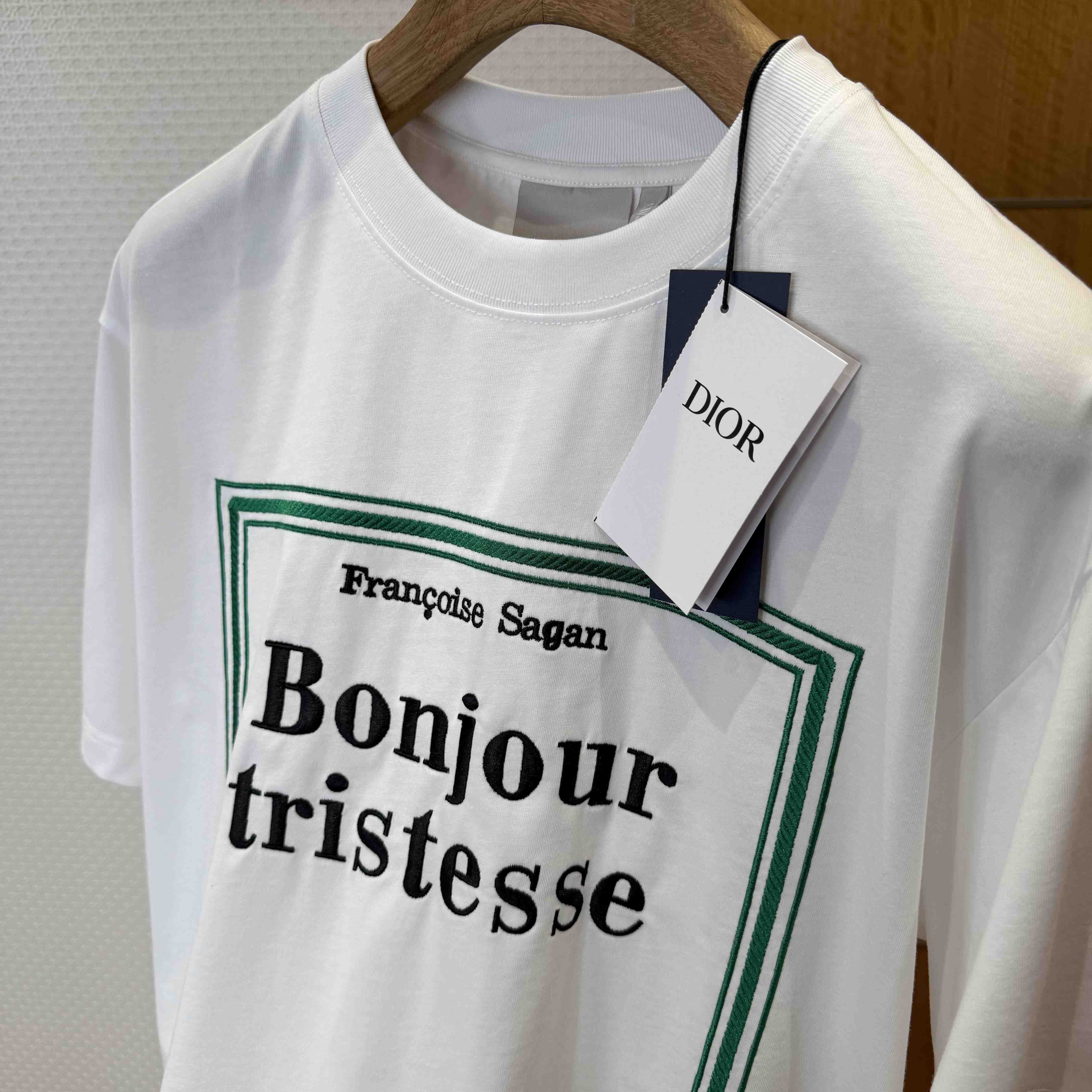 Dior T-Shirt with Book Cover Embroidery - DopestKickz