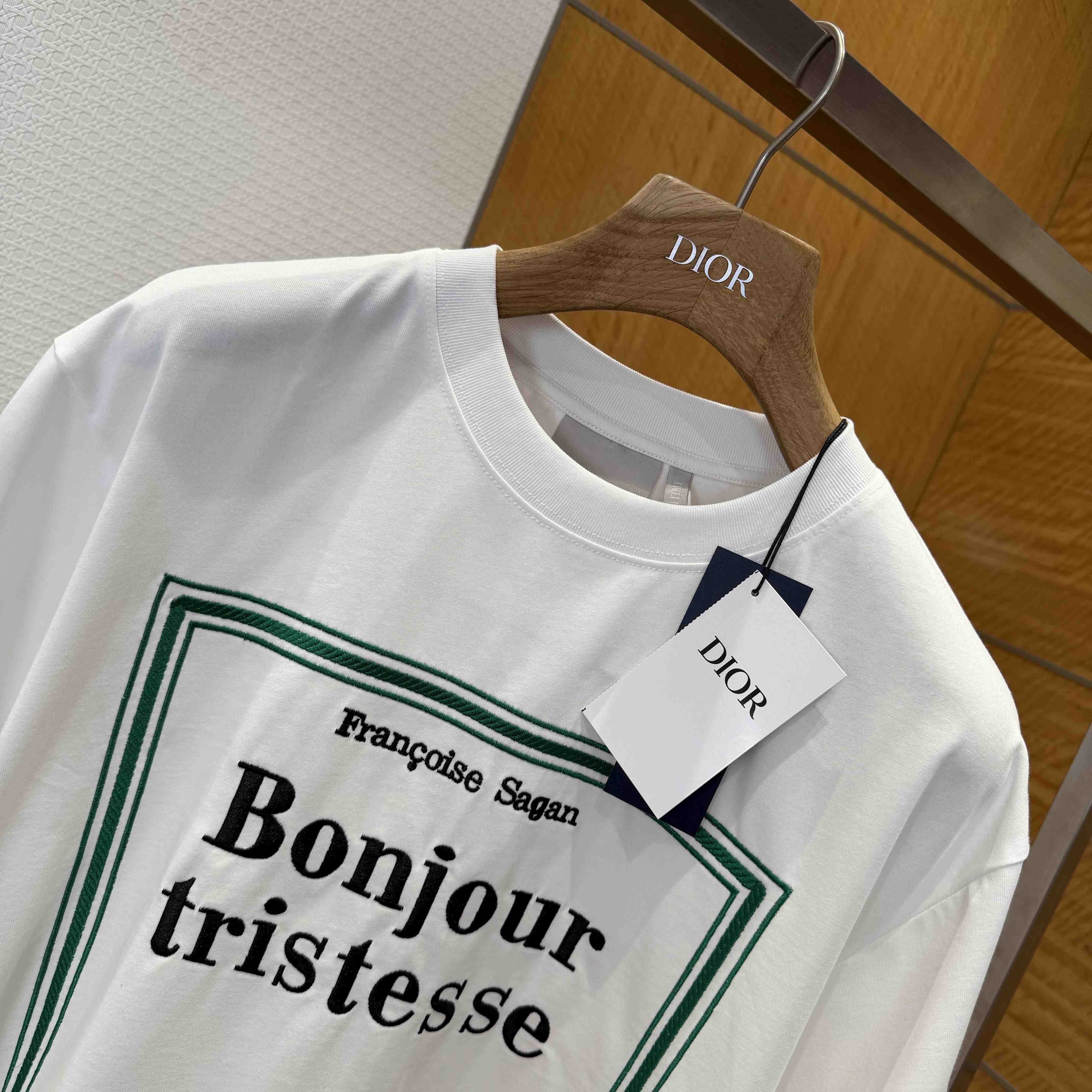 Dior T-Shirt with Book Cover Embroidery - DopestKickz
