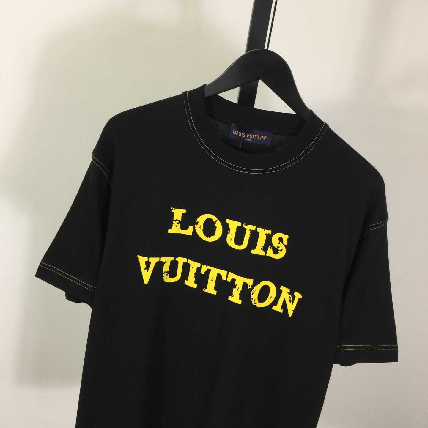 Louis Vuitton Cotton Crewneck Short-sleeve T-shirt - DopestKickz