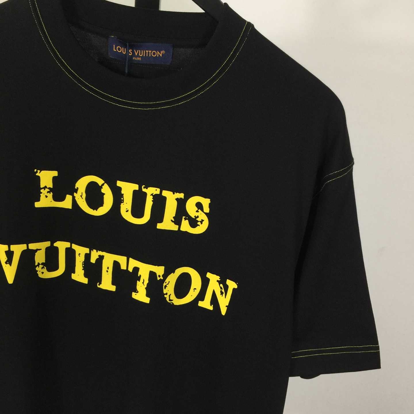 Louis Vuitton Cotton Crewneck Short-sleeve T-shirt - DopestKickz