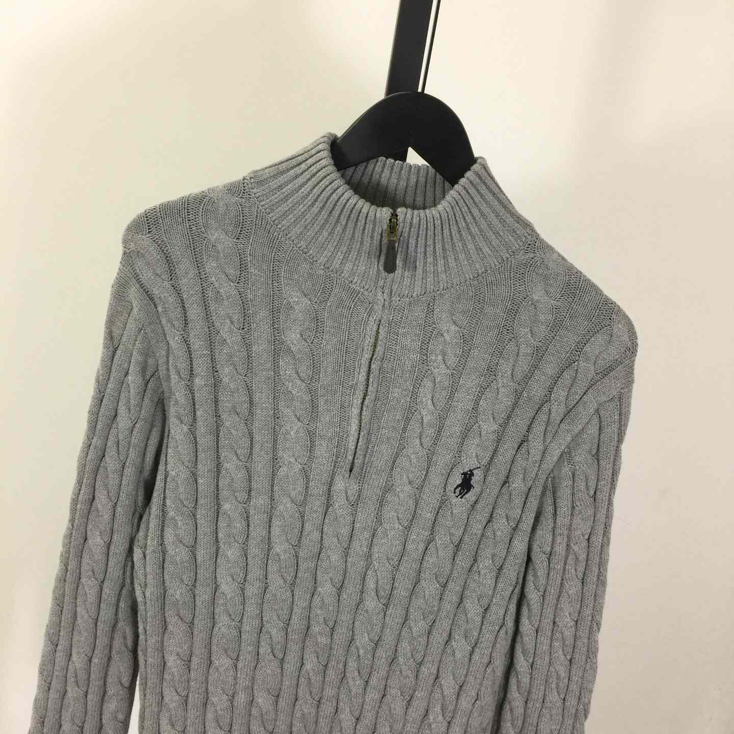 Polo Ralph Cable-Knit Cotton Quarter-Zip Jumper - DopestKickz