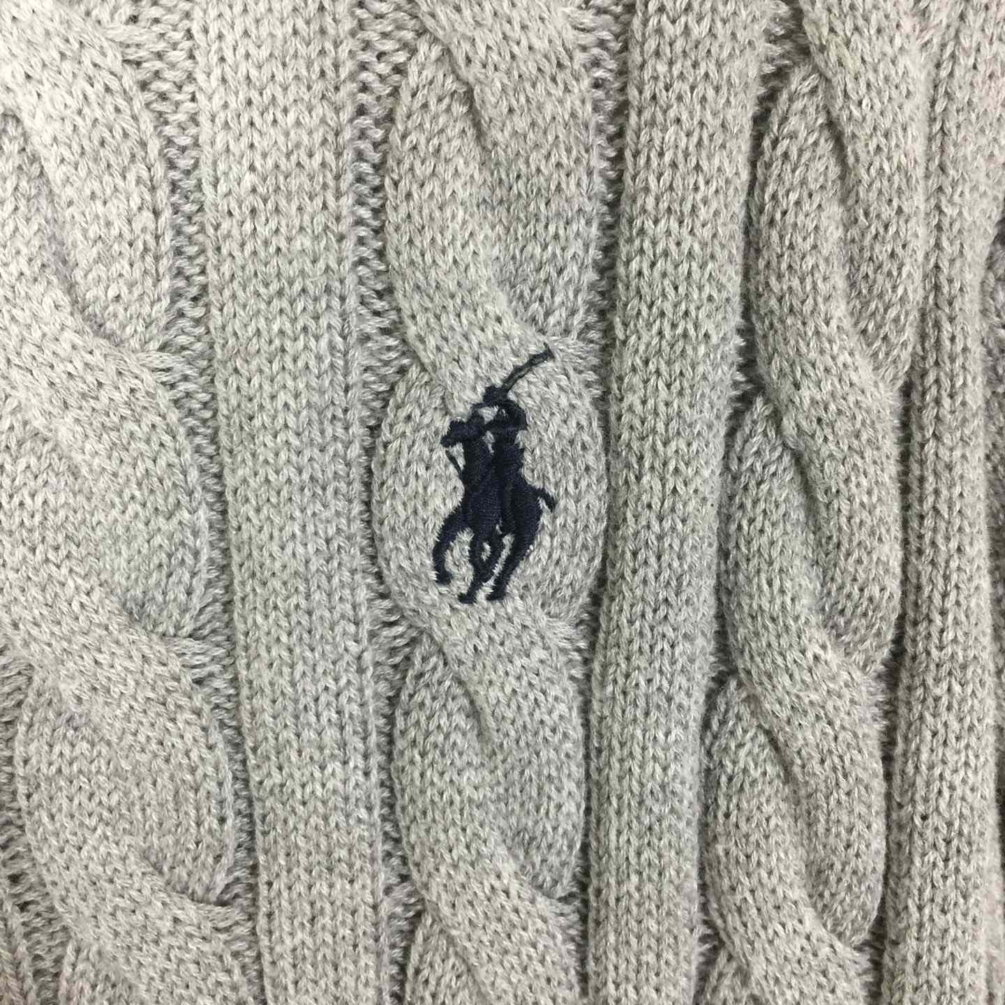 Polo Ralph Cable-Knit Cotton Quarter-Zip Jumper - DopestKickz