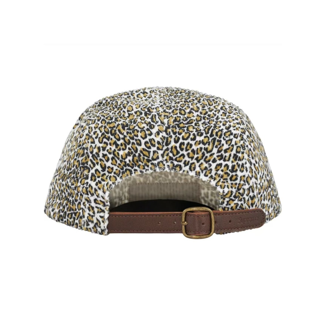 Supreme Corduroy Camp Cap 'Leopard' - DopestKickz