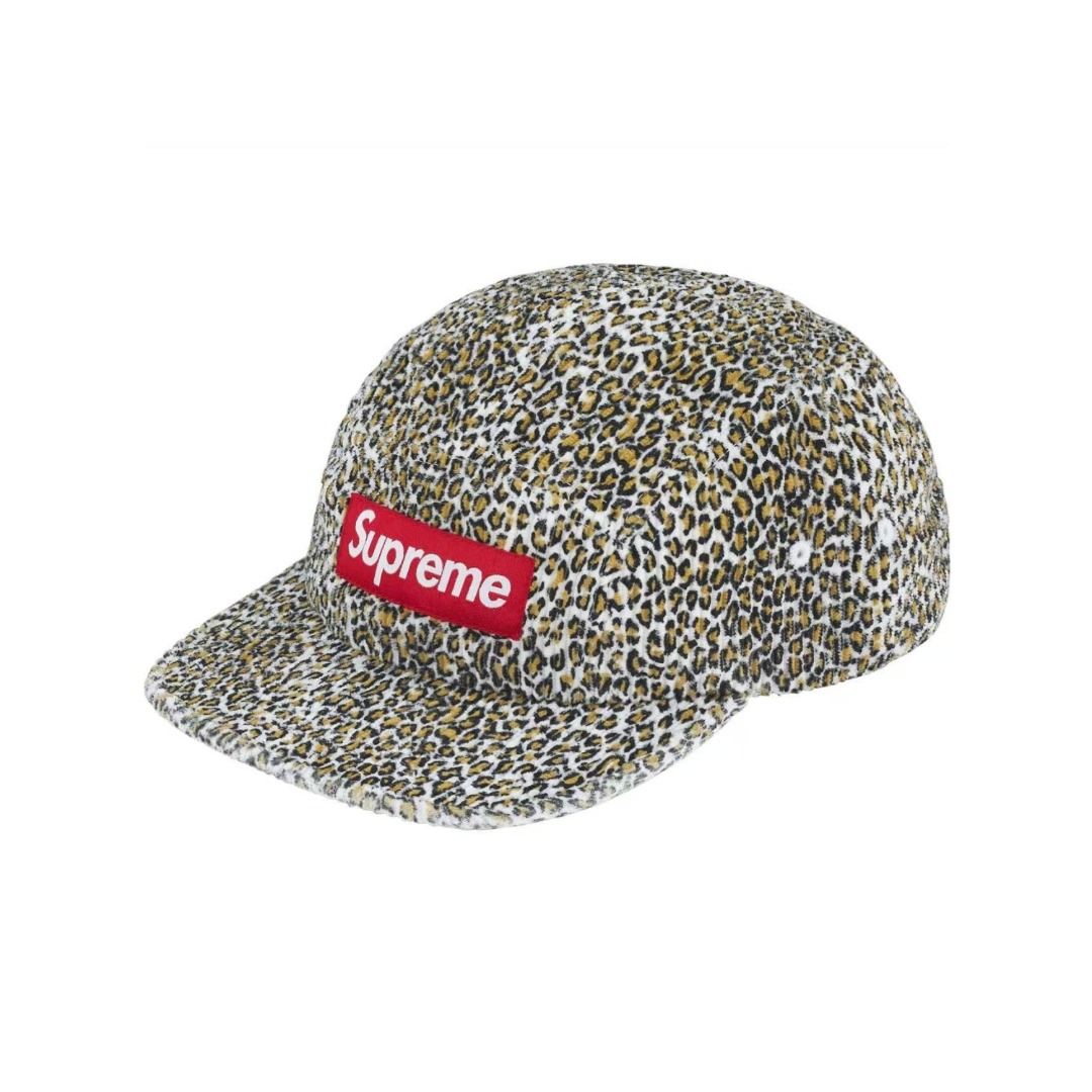Supreme Corduroy Camp Cap 'Leopard' - DopestKickz