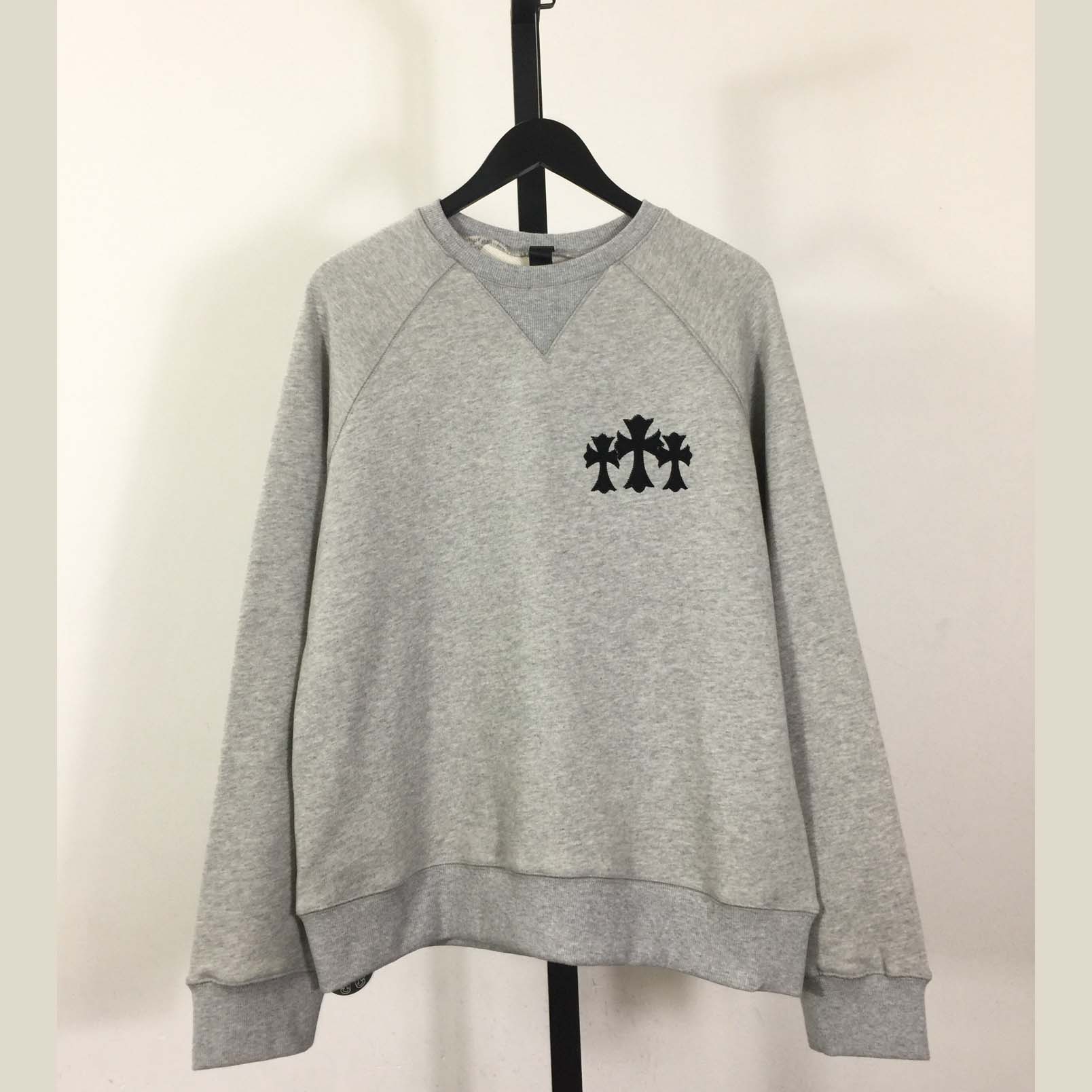 Chrome Hearts Cemetery Cross Crew-neck Sweatshirt - DopestKickz