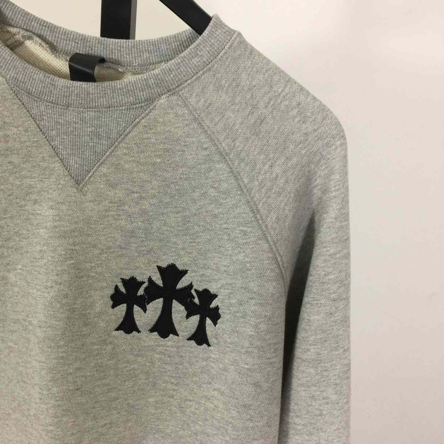 Chrome Hearts Cemetery Cross Crew-neck Sweatshirt - DopestKickz