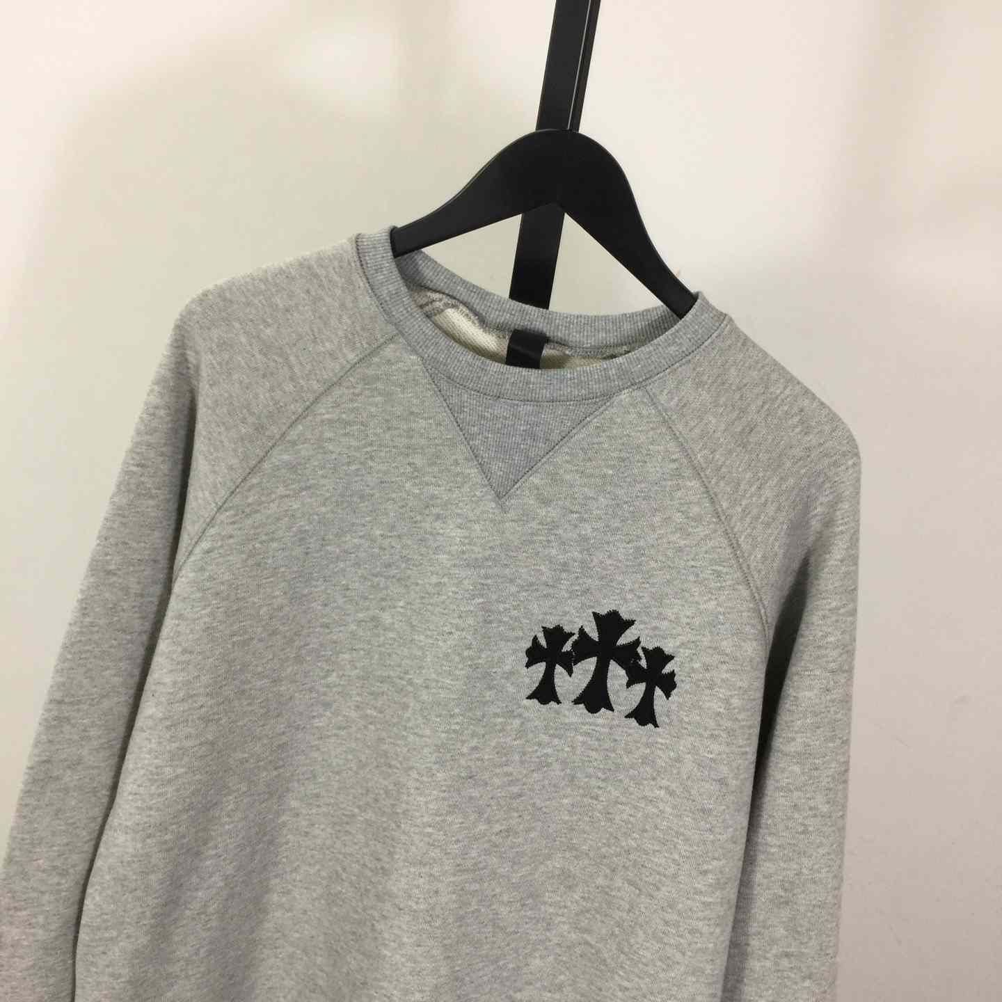Chrome Hearts Cemetery Cross Crew-neck Sweatshirt - DopestKickz