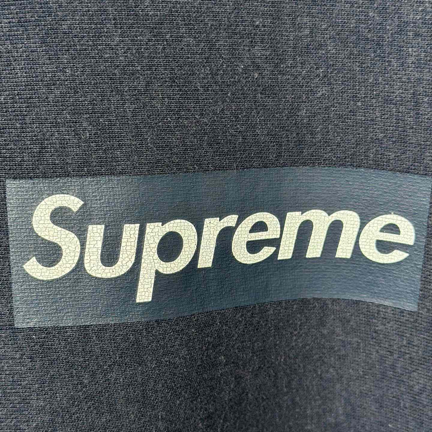Supreme 25SS Wash Box Logo Crewneck 'Blue' - DopestKickz