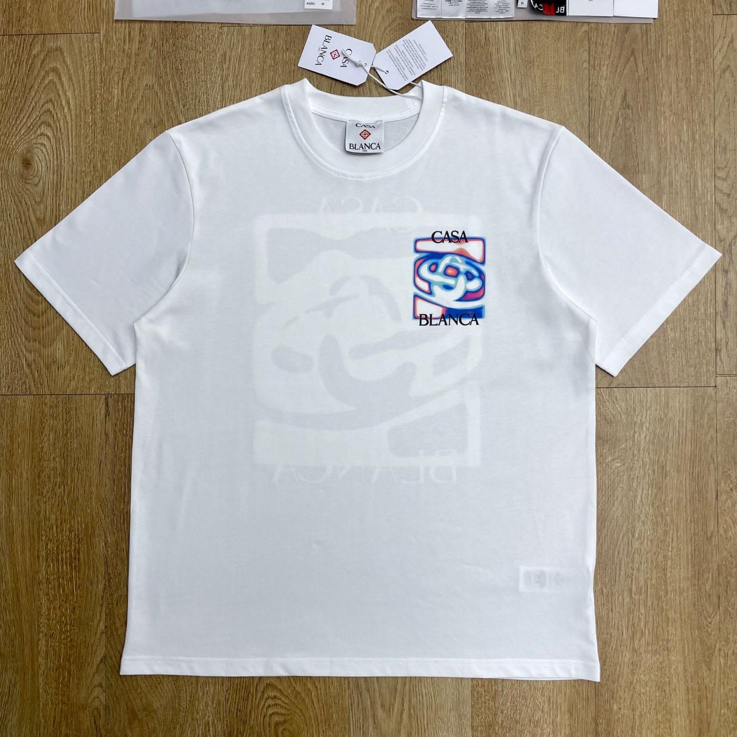 Casablanca Heat Map Logo Short Sleeve T‑Shirt C1124 - DopestKickz