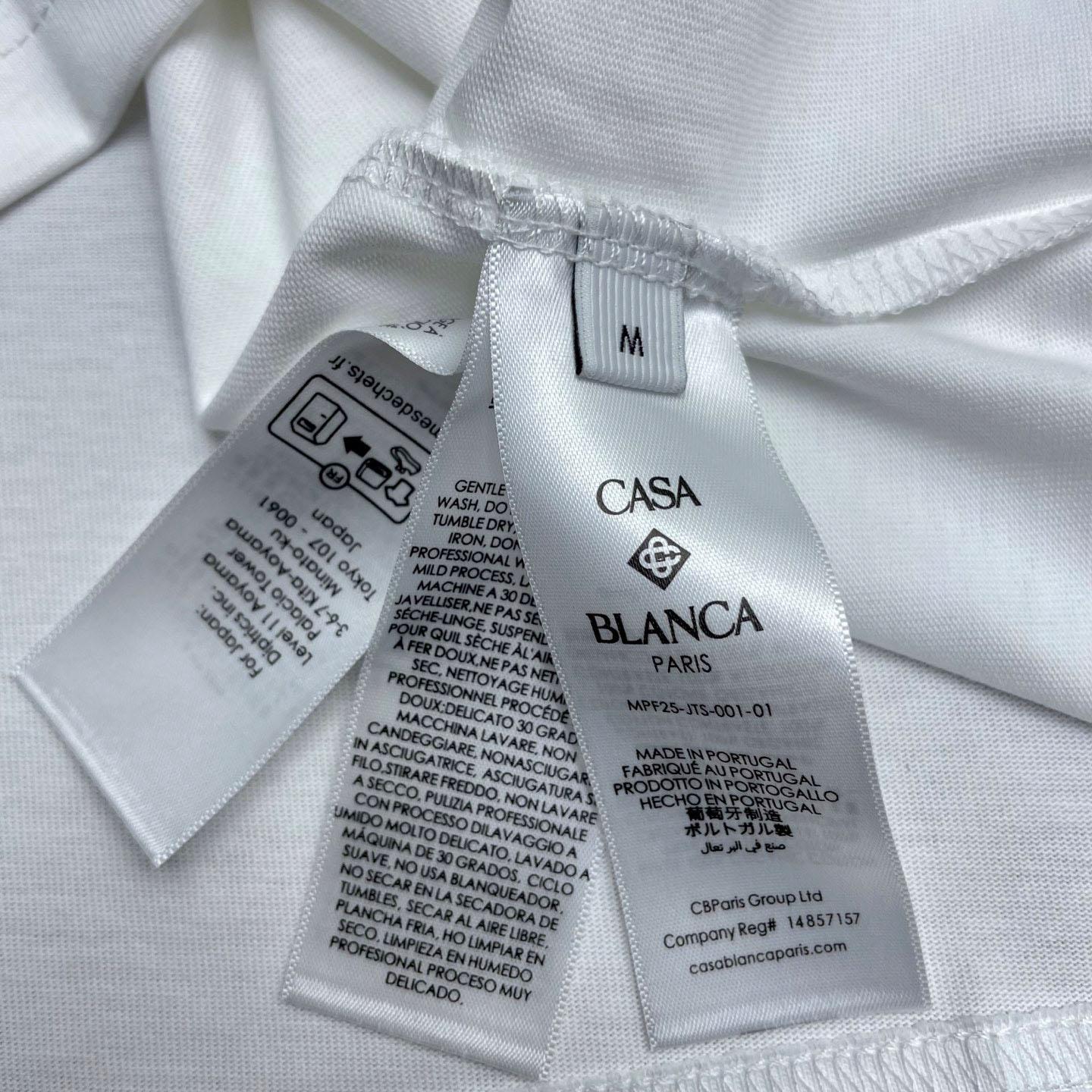 Casablanca Heat Map Logo Short Sleeve T‑Shirt C1124 - DopestKickz