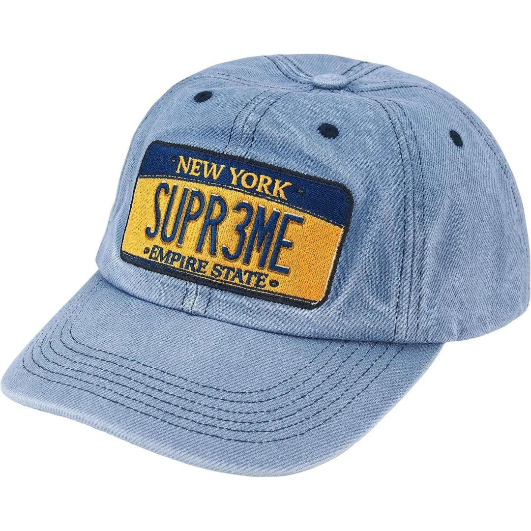 Supreme License Plate 6-Panel 'Denim' - DopestKickz