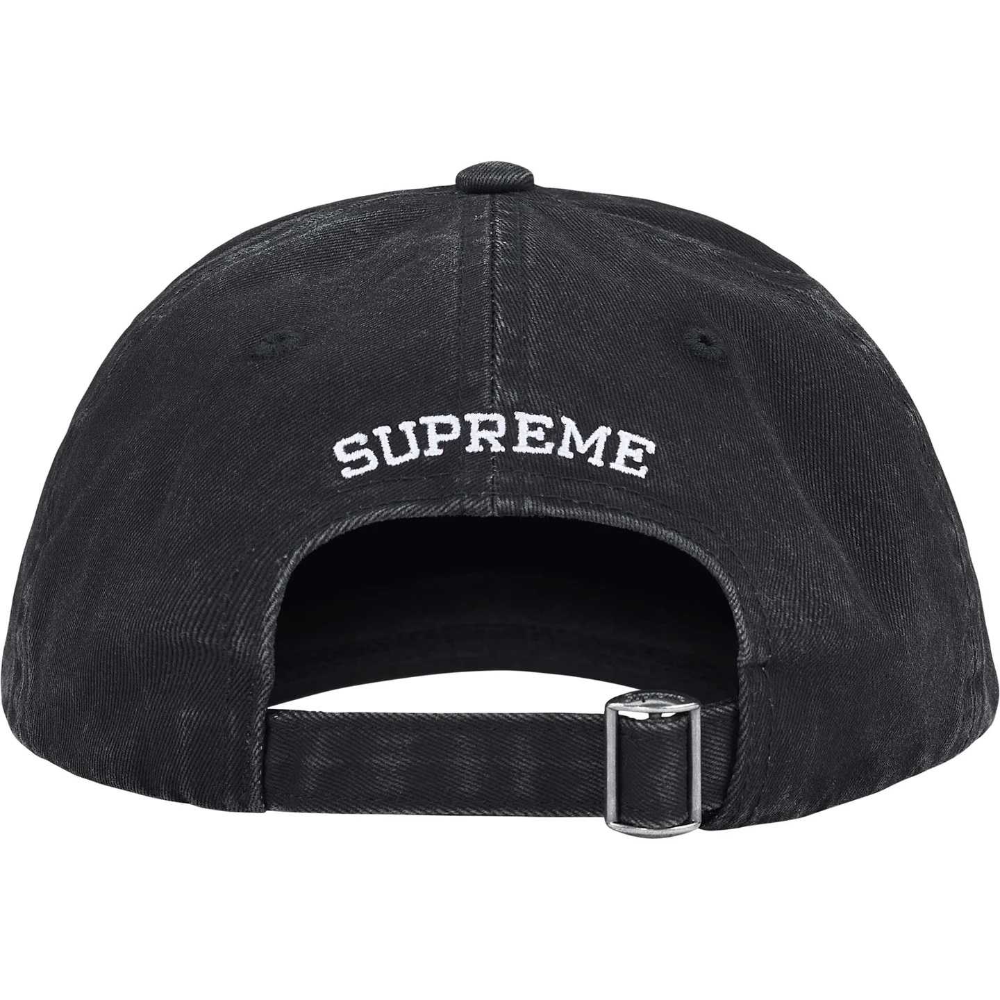 Supreme License Plate 6-Panel 'Black' - DopestKickz