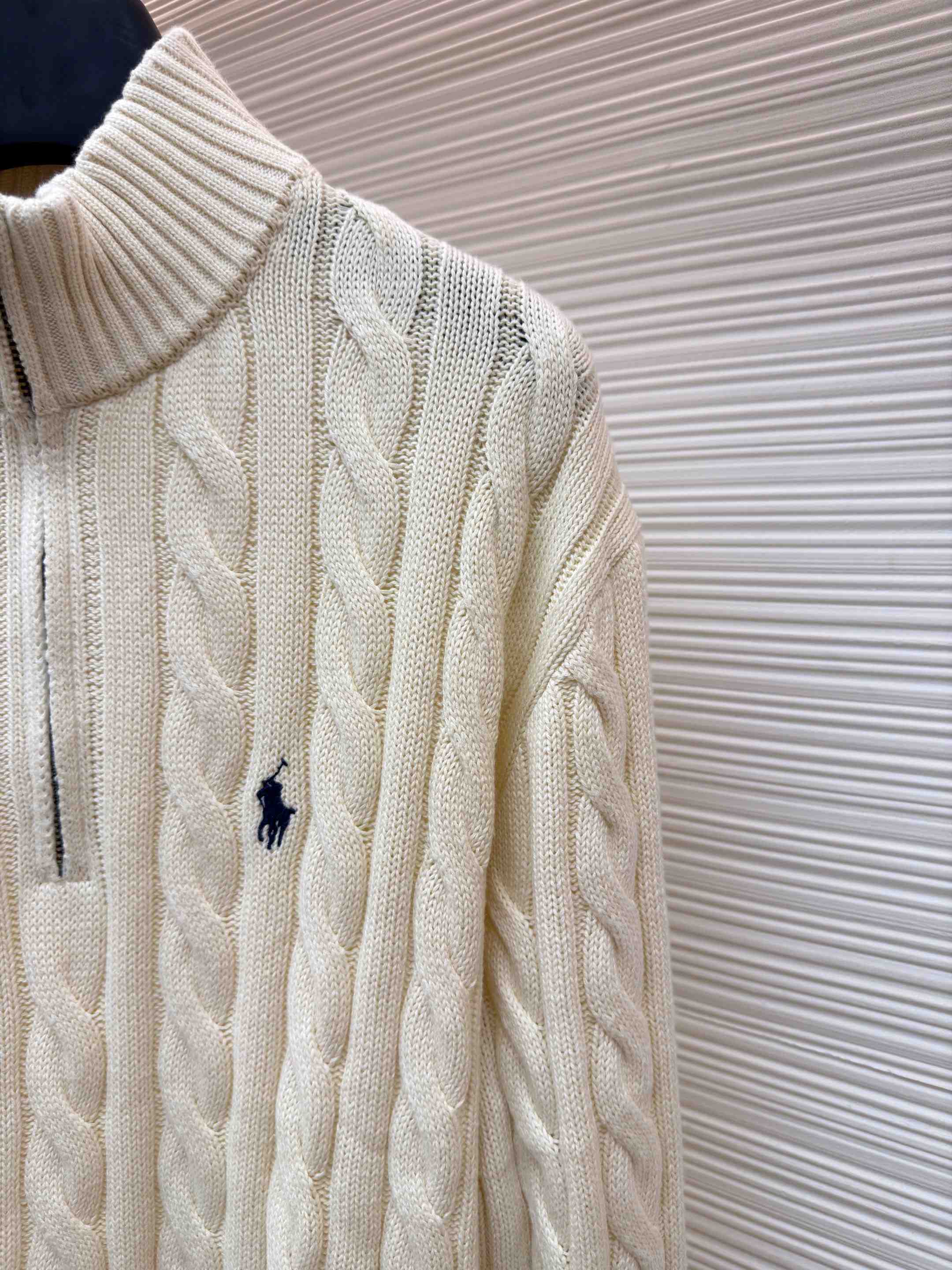 Polo Ralph Cable-Knit Cotton Quarter-Zip Jumper - DopestKickz