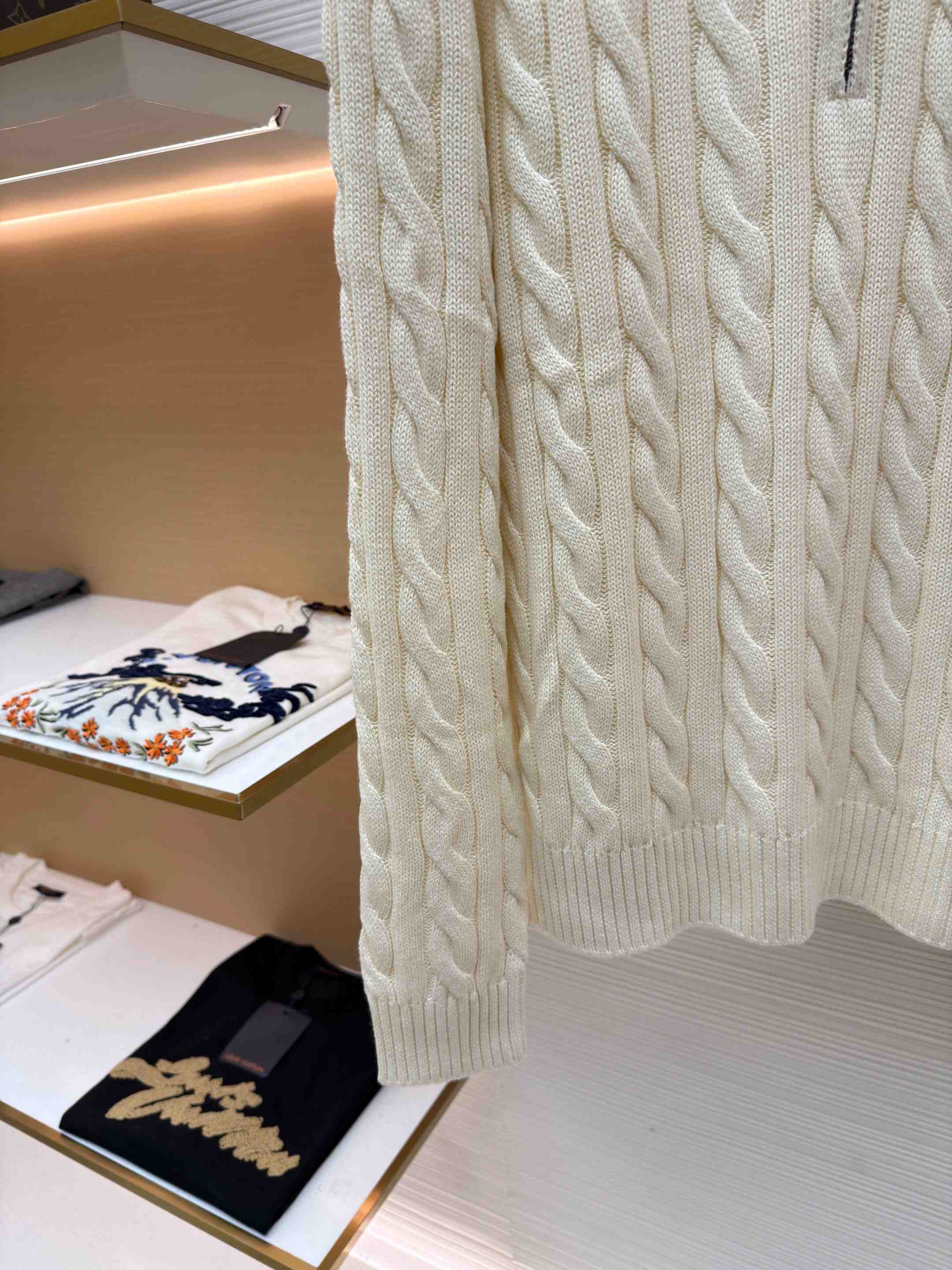 Polo Ralph Cable-Knit Cotton Quarter-Zip Jumper - DopestKickz