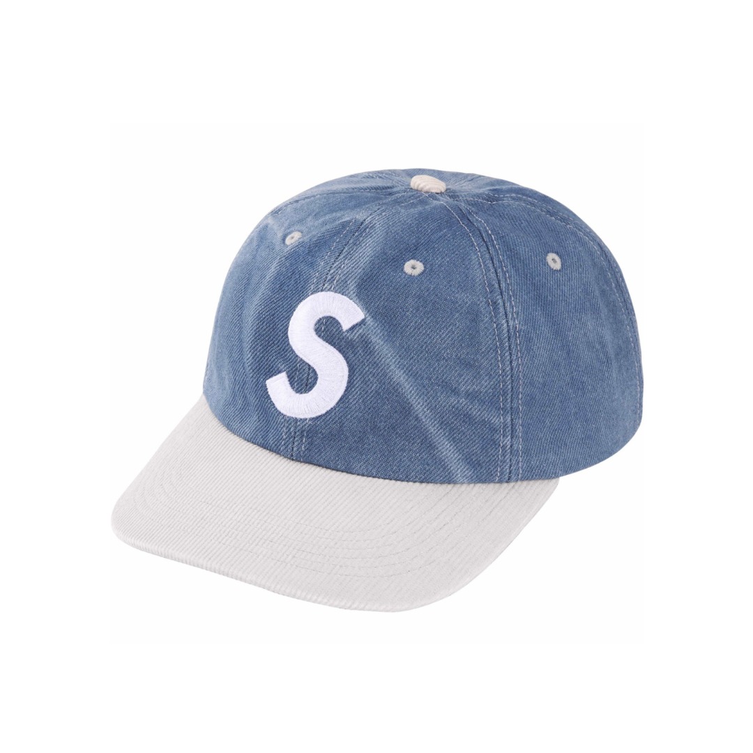 Supreme 2-Tone S Logo 6-Panel 'Washed Denim' - DopestKickz