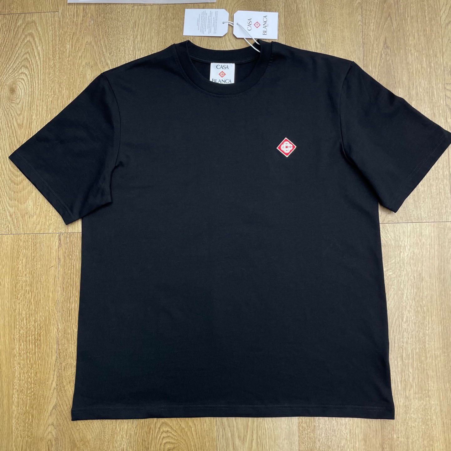 Casablanca Black Diamond Logo Short Sleeve T‑Shirt C1001 - DopestKickz