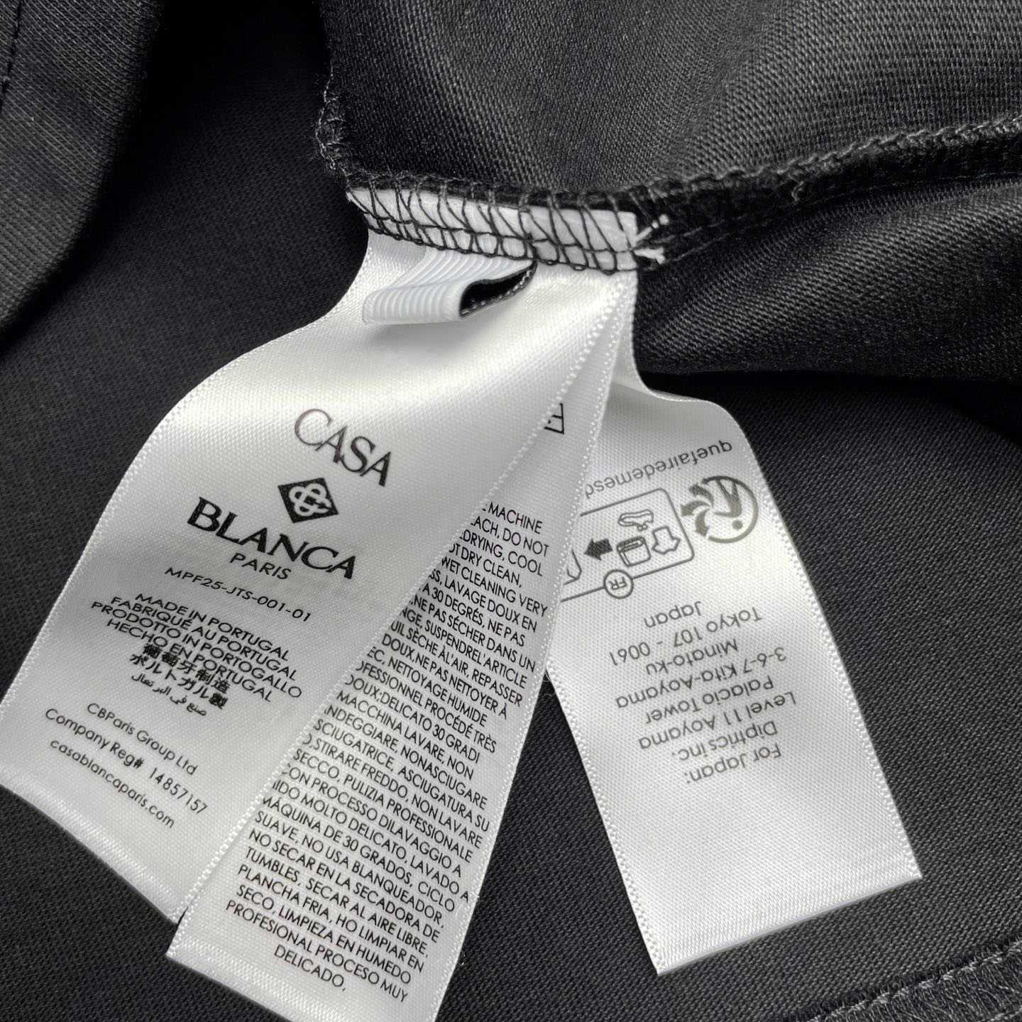 Casablanca Black Diamond Logo Short Sleeve T‑Shirt C1001 - DopestKickz