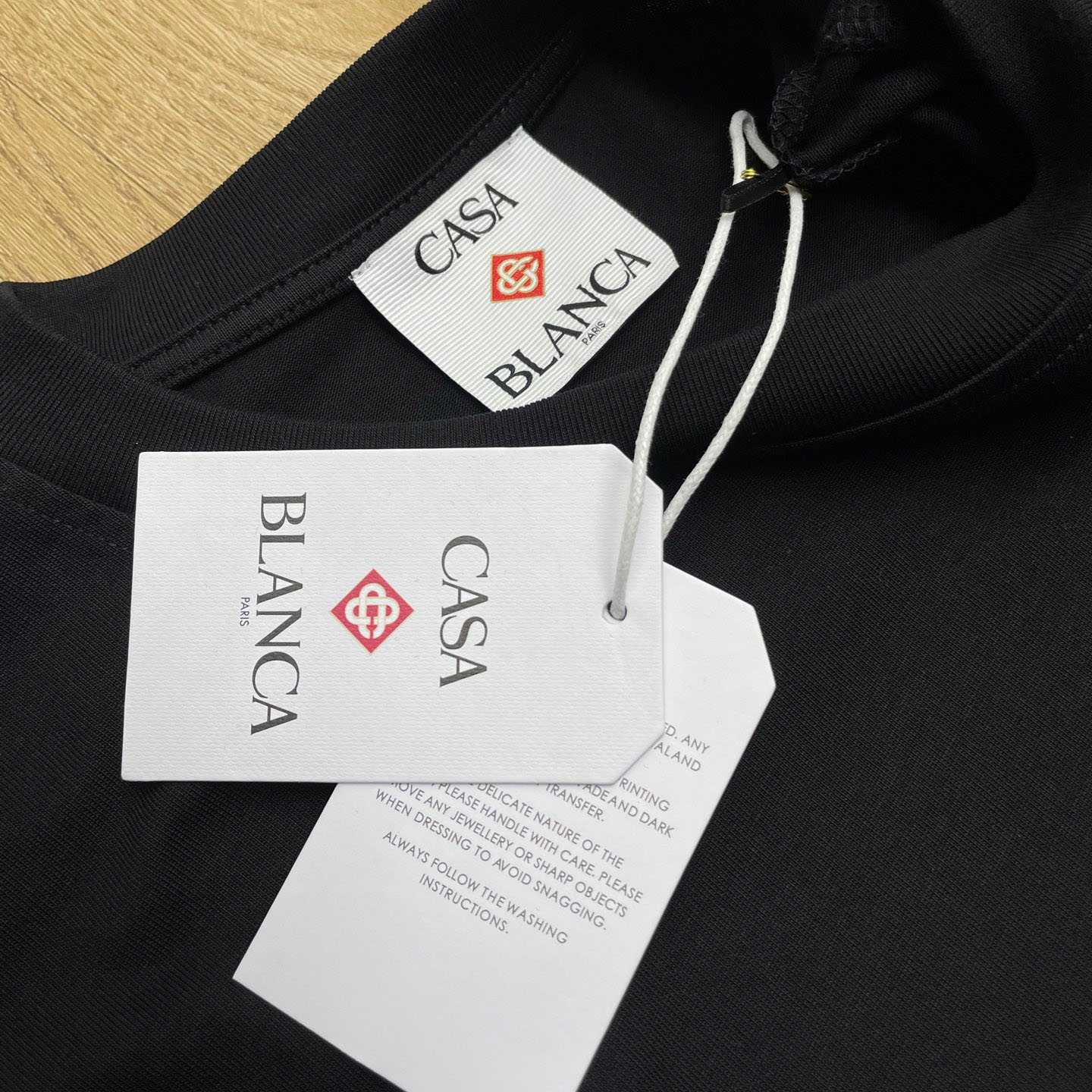 Casablanca Black Diamond Logo Short Sleeve T‑Shirt C1001 - DopestKickz