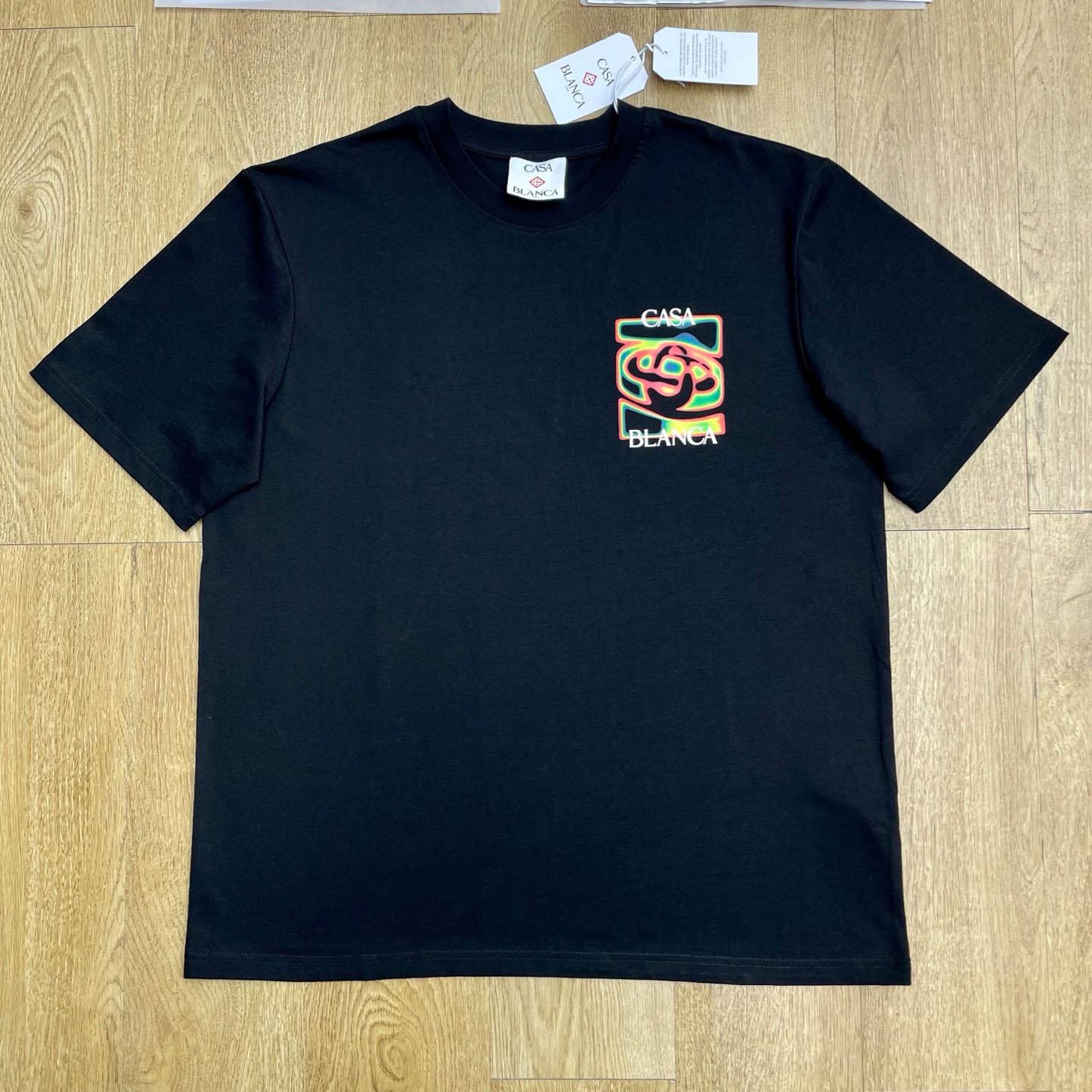 Casablanca Heat Map Logo Short Sleeve T‑Shirt C1125 - DopestKickz