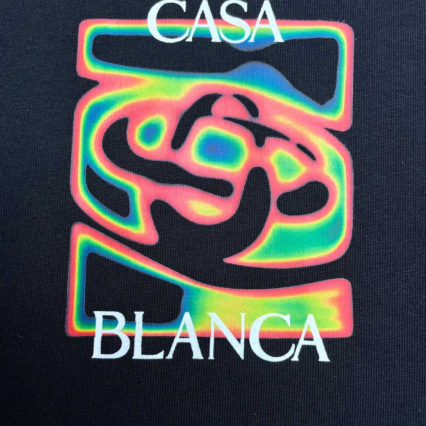 Casablanca Heat Map Logo Short Sleeve T‑Shirt C1125 - DopestKickz
