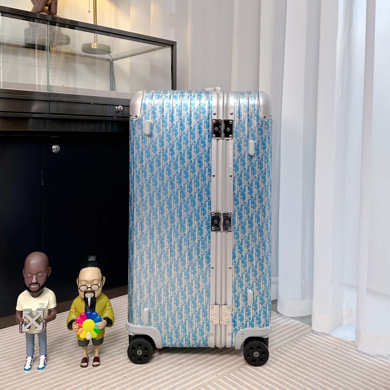 Christian Dior x Rimowa Aluminum Gradient Cabin Luggage - DopestKickz