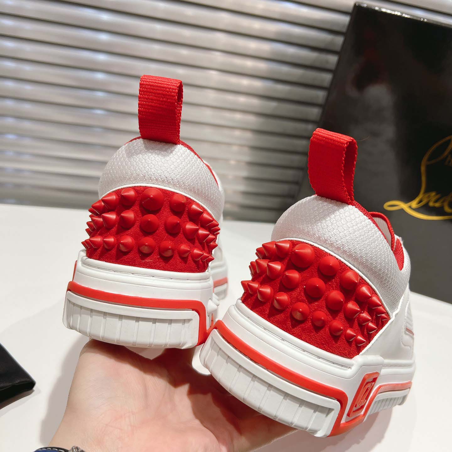 Christian Louboutin Astroloubi Leather Sneakers - DopestKickz