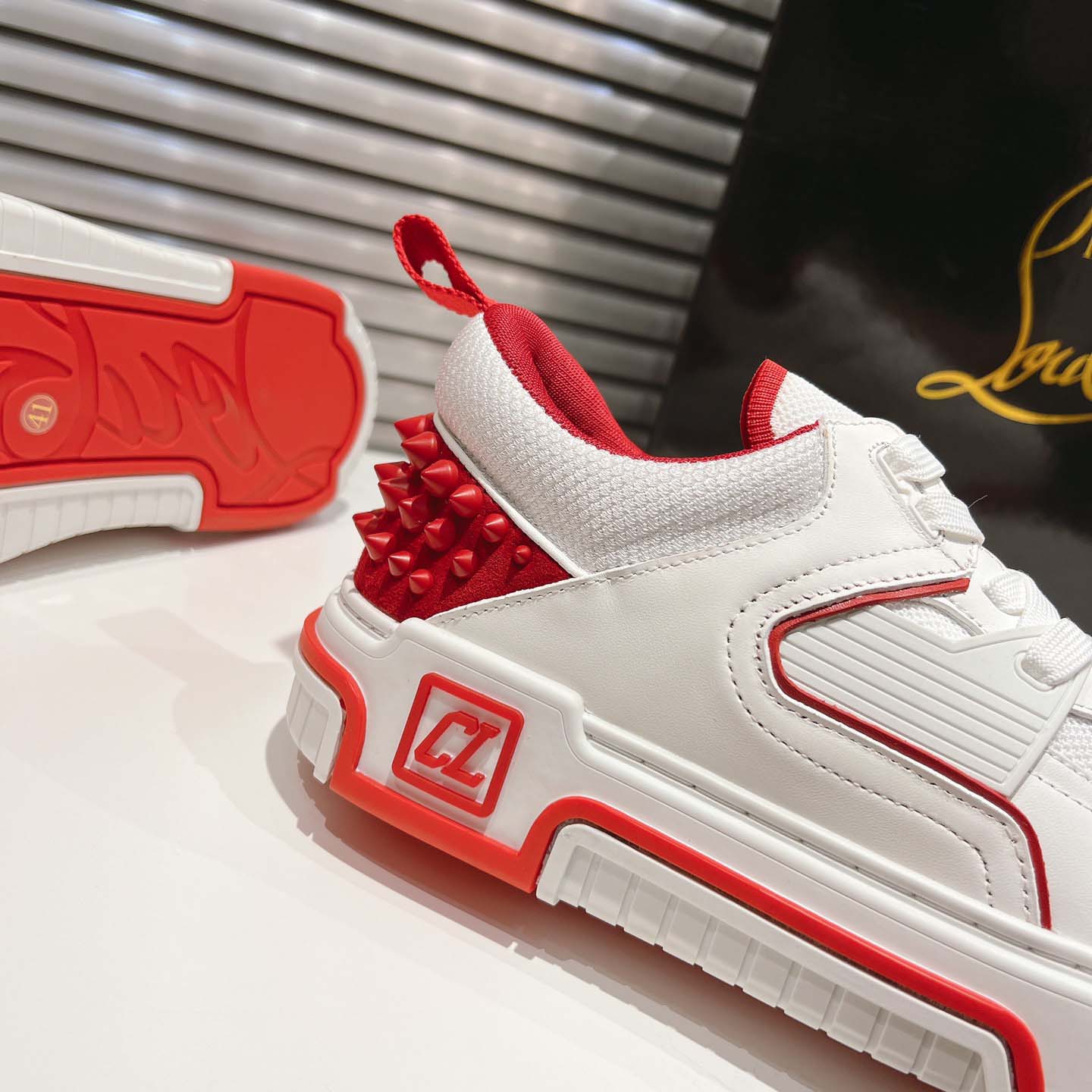 Christian Louboutin Astroloubi Leather Sneakers - DopestKickz