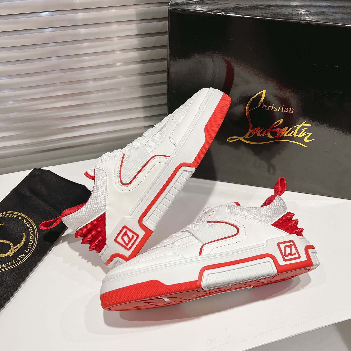 Christian Louboutin Astroloubi Leather Sneakers - DopestKickz