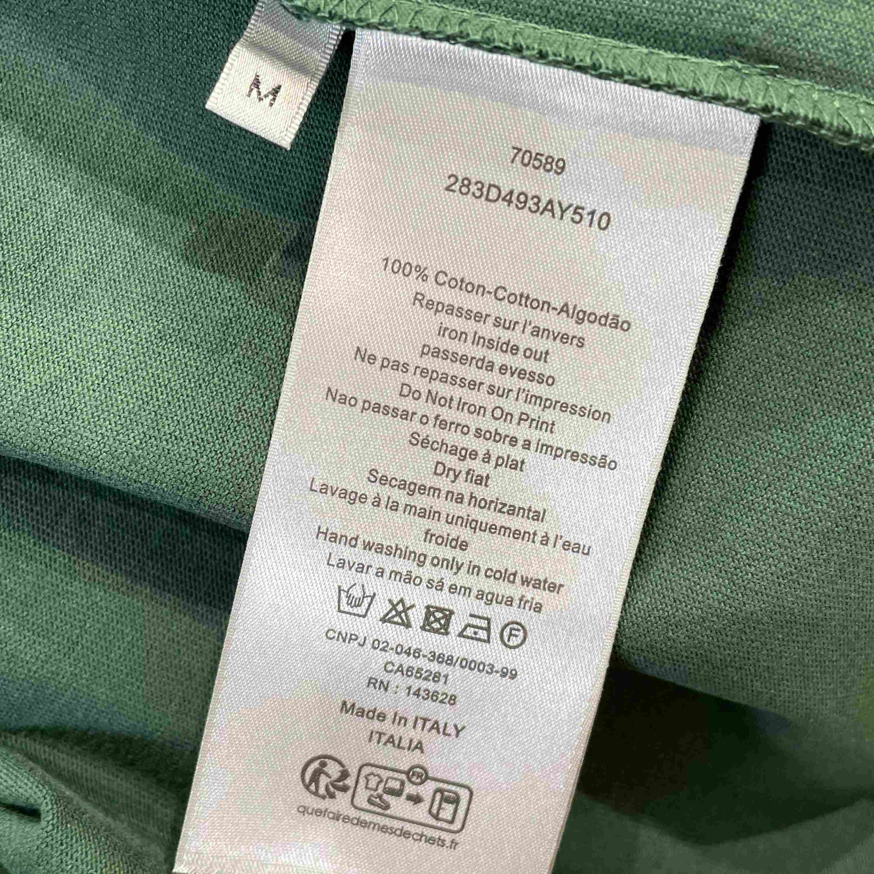 Dior T-Shirt with Dior Embroidery Green - DopestKickz