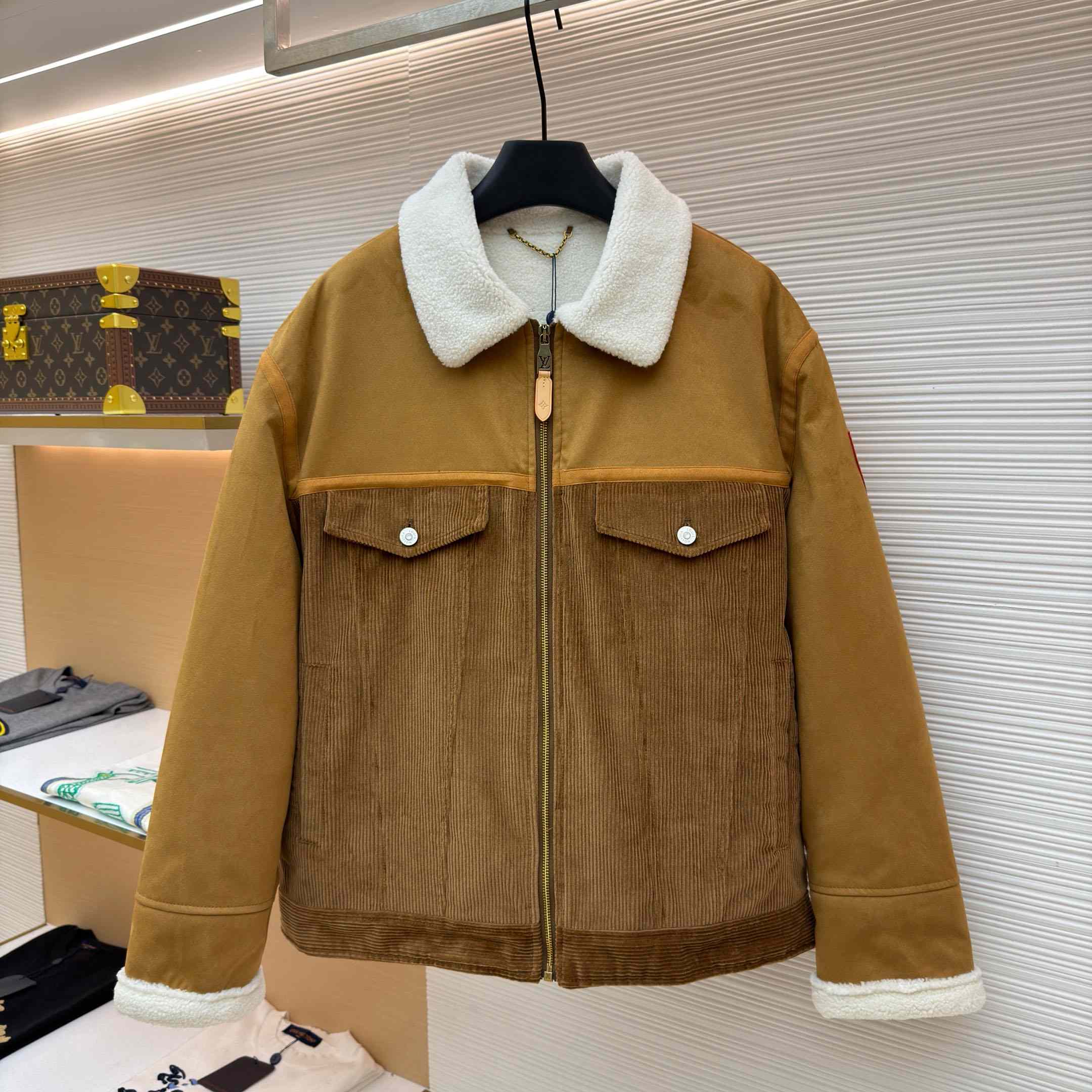 Louis Vuitton Corduroy And Shearling Mix Trucker 1AJBR0 - DopestKickz