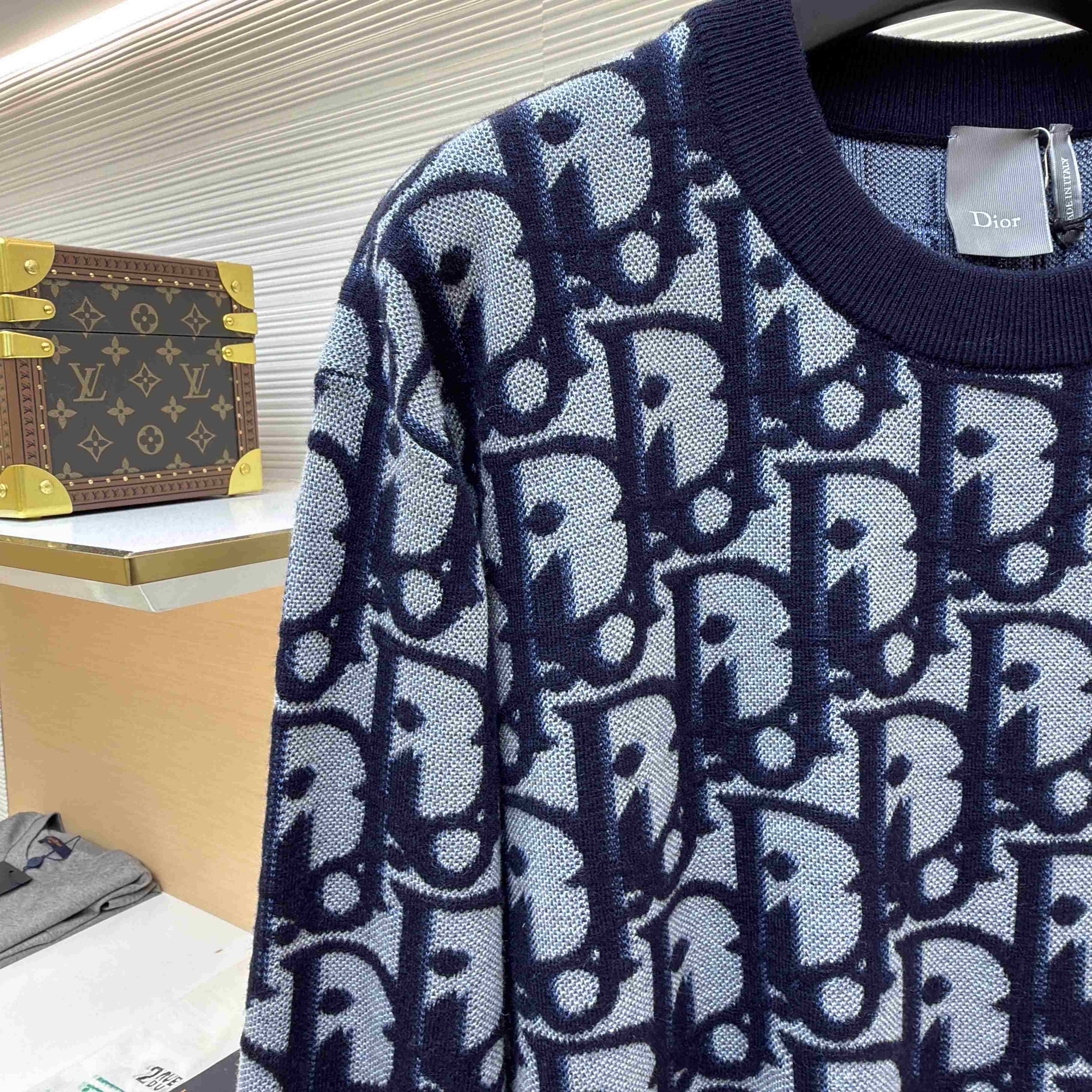 Dior Oblique Sweater  - DopestKickz