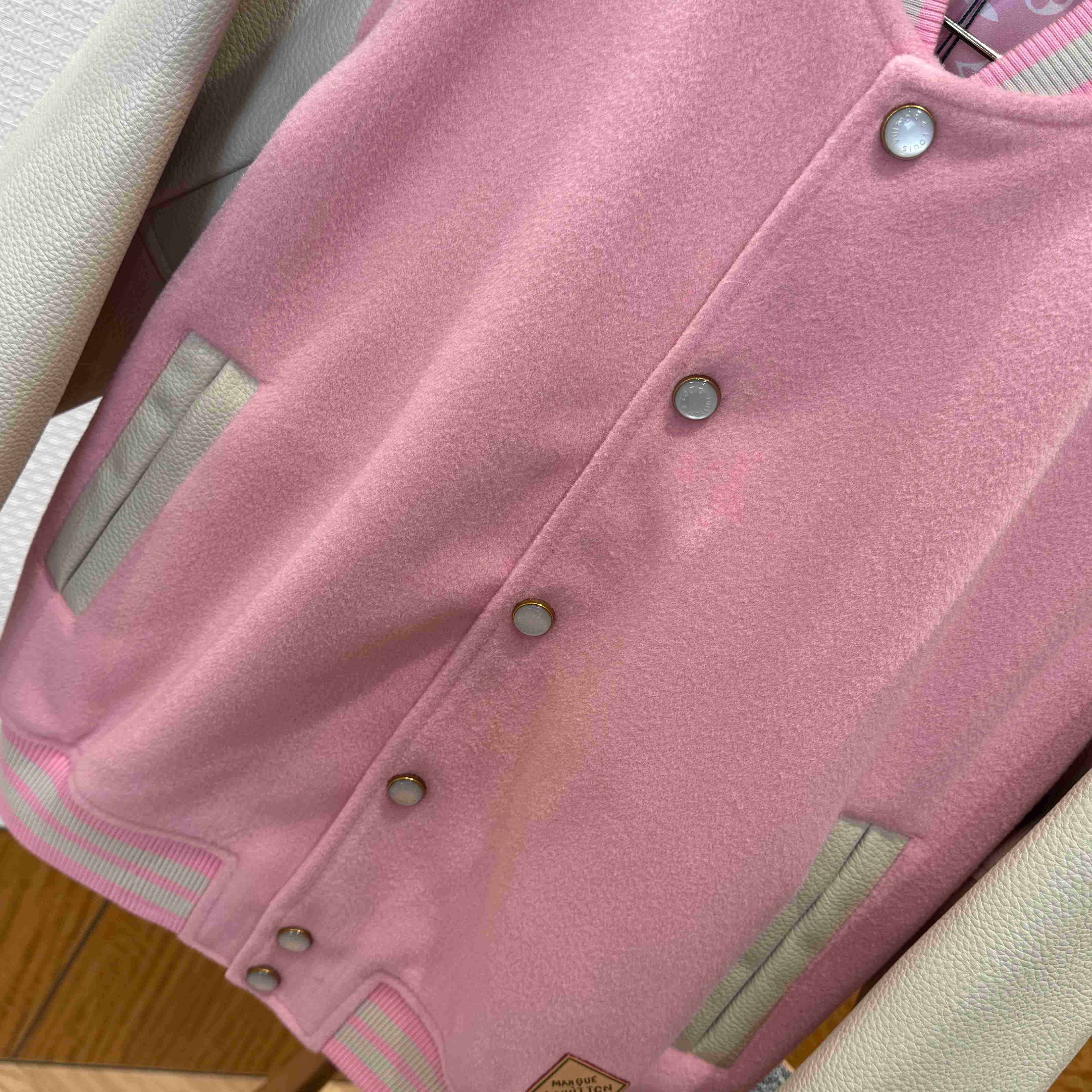 Louis Vuitton Signature Leather Varsity Jacket 1AILZ7 - DopestKickz