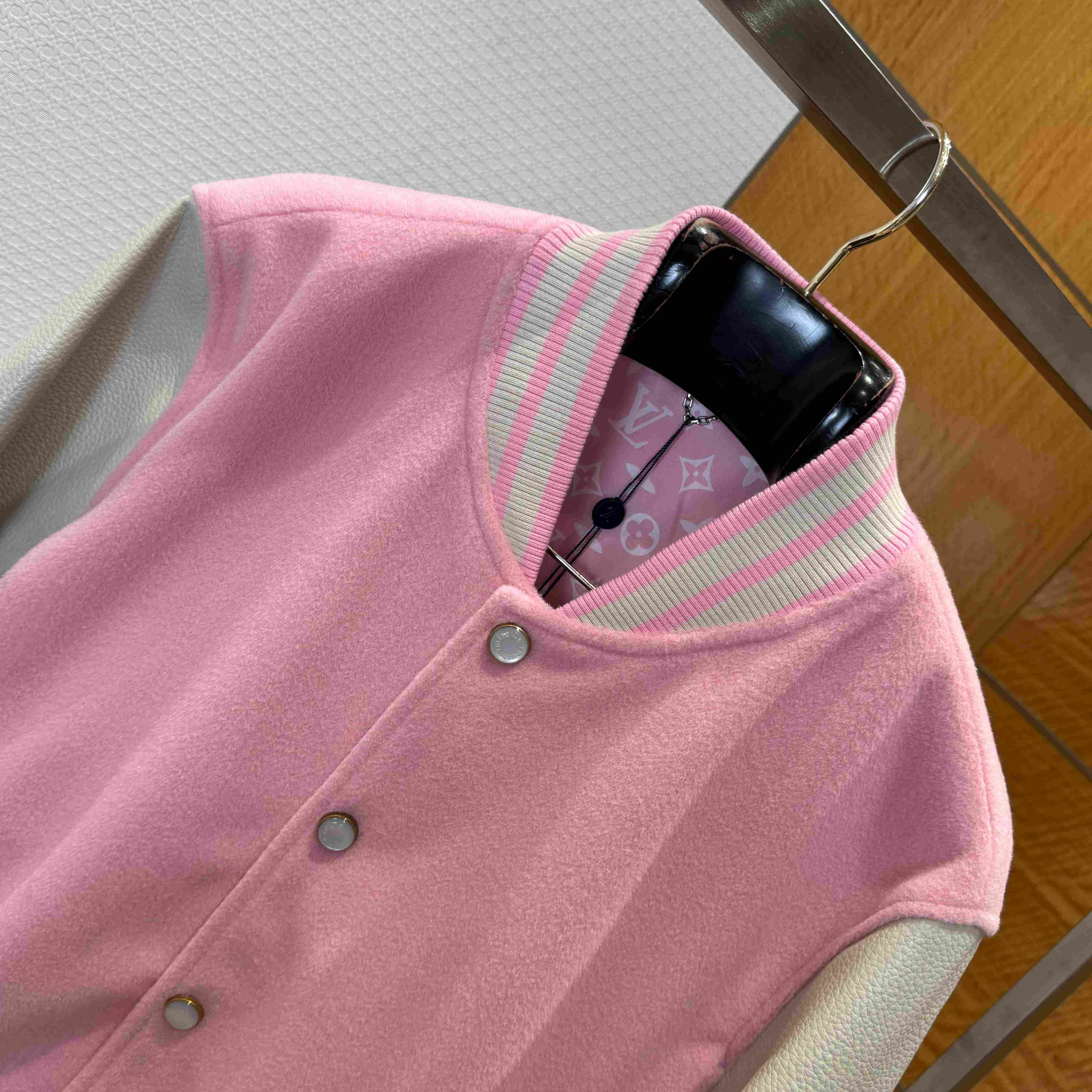 Louis Vuitton Signature Leather Varsity Jacket 1AILZ7 - DopestKickz