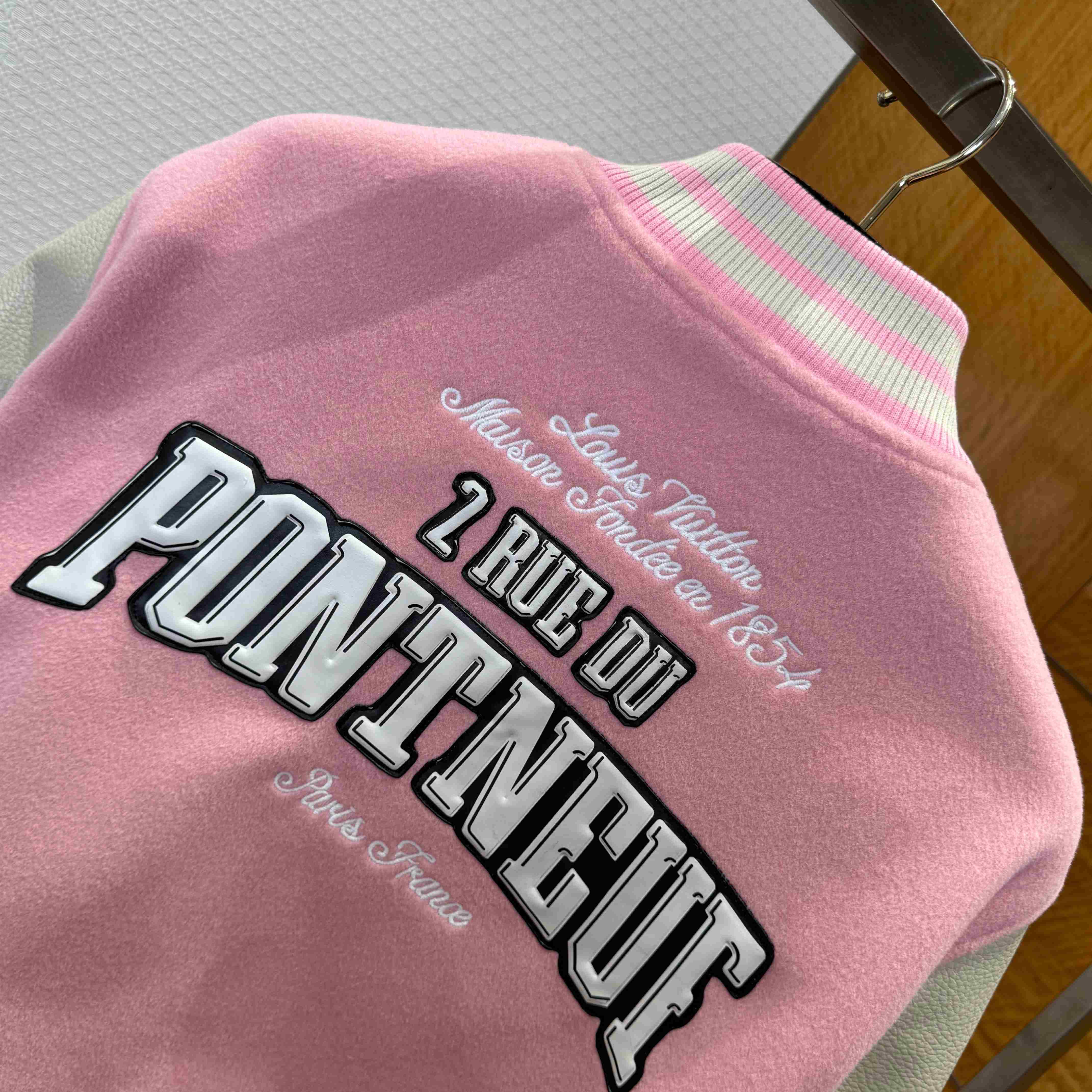 Louis Vuitton Signature Leather Varsity Jacket 1AILZ7 - DopestKickz