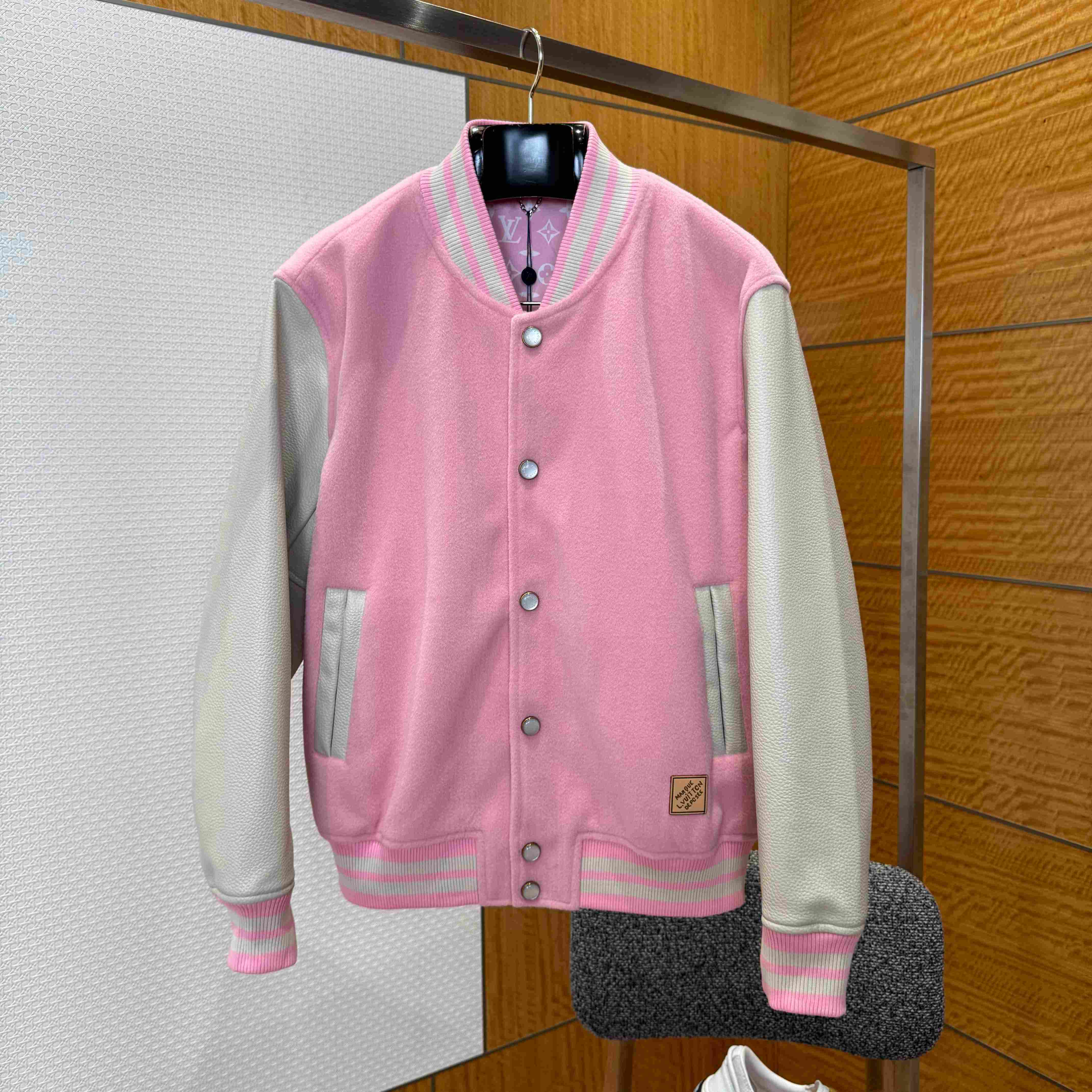 Louis Vuitton Signature Leather Varsity Jacket 1AILZ7 - DopestKickz