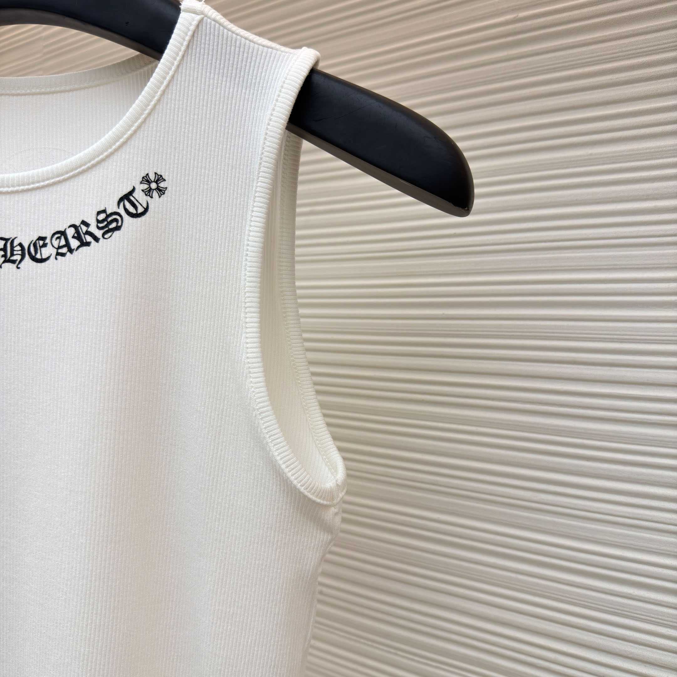 Chrome Hearts Neck Logo Miyumi Sisters White Tank Top - DopestKickz