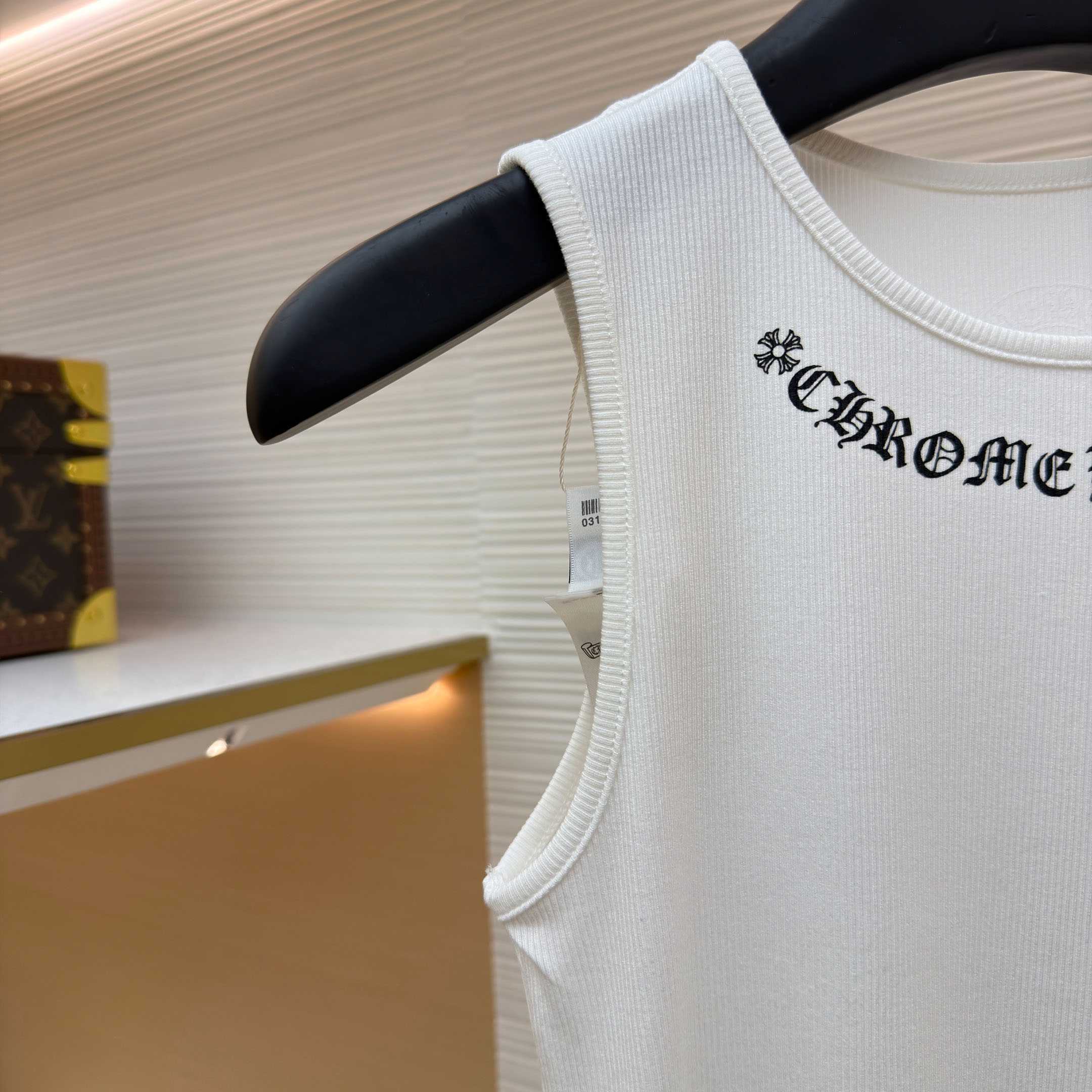 Chrome Hearts Neck Logo Miyumi Sisters White Tank Top - DopestKickz