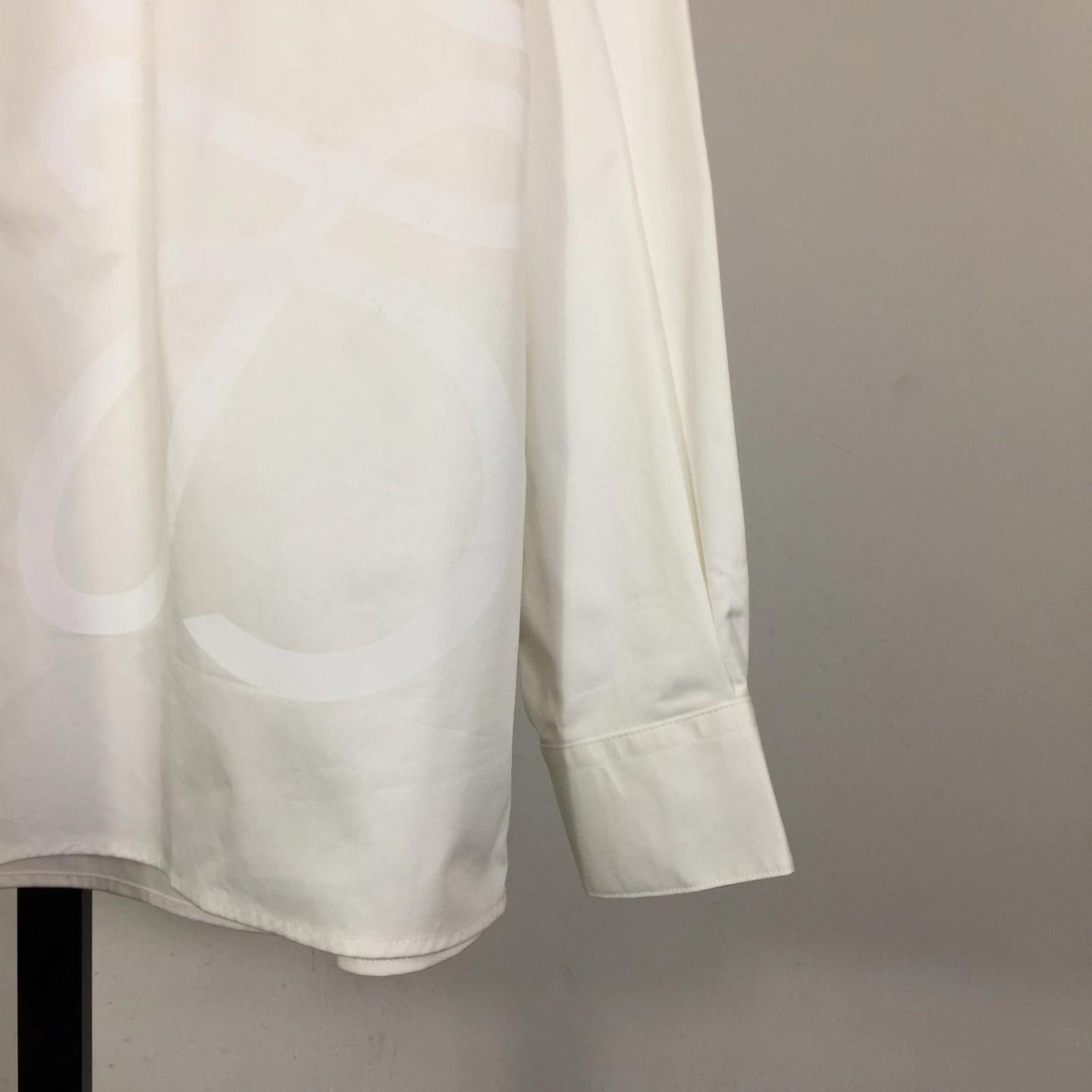 Loewe Embossed Logo Shirt - White - DopestKickz