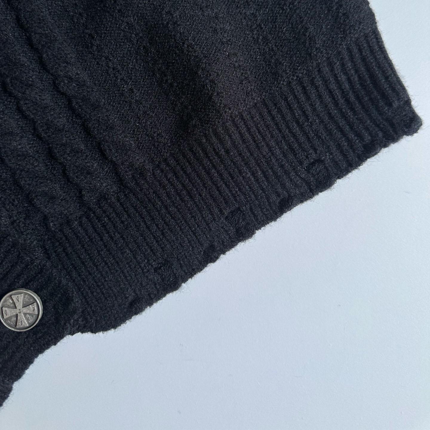 Enfants Riches Déprimés Cable Knit Cropped Cardigan - DopestKickz