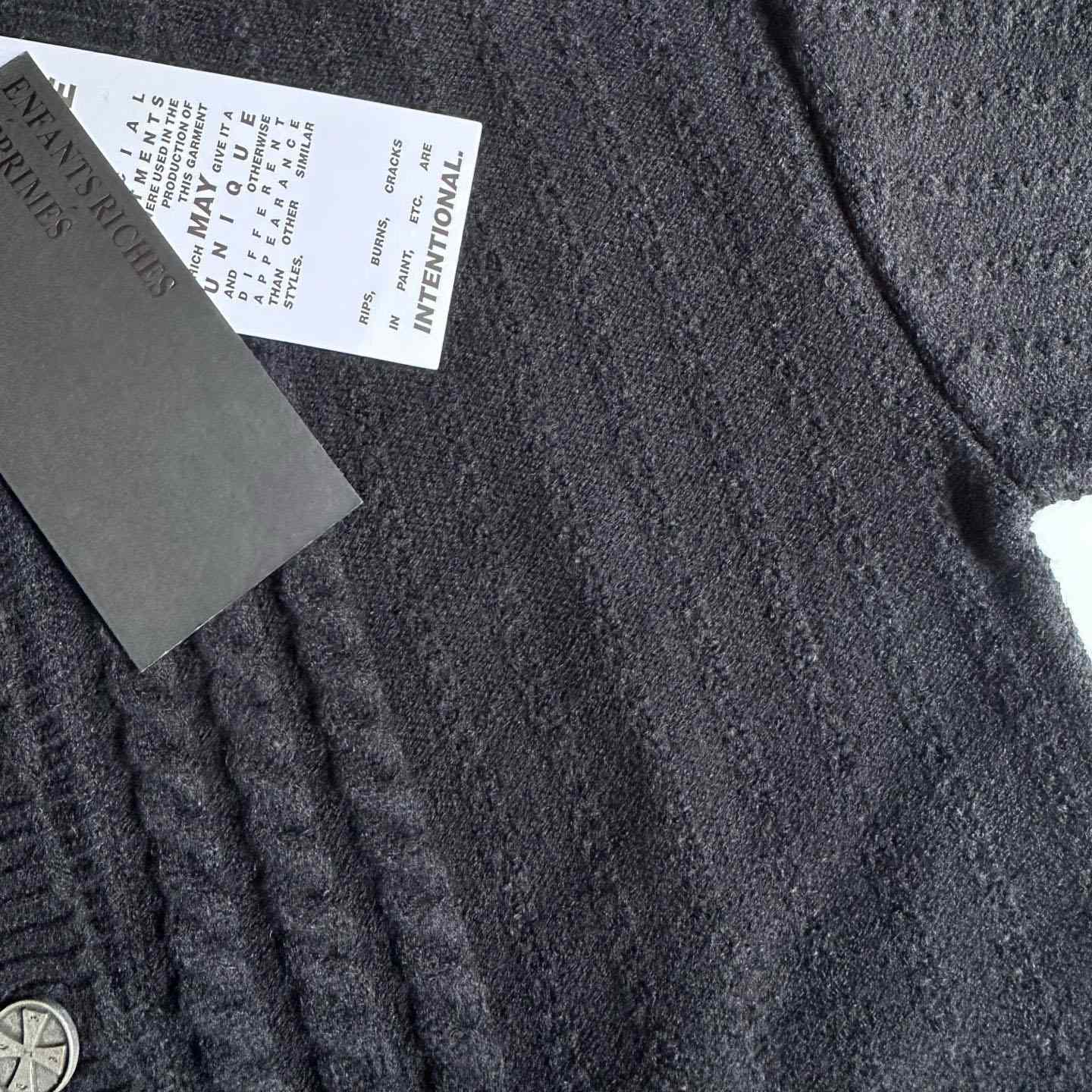 Enfants Riches Déprimés Cable Knit Cropped Cardigan - DopestKickz