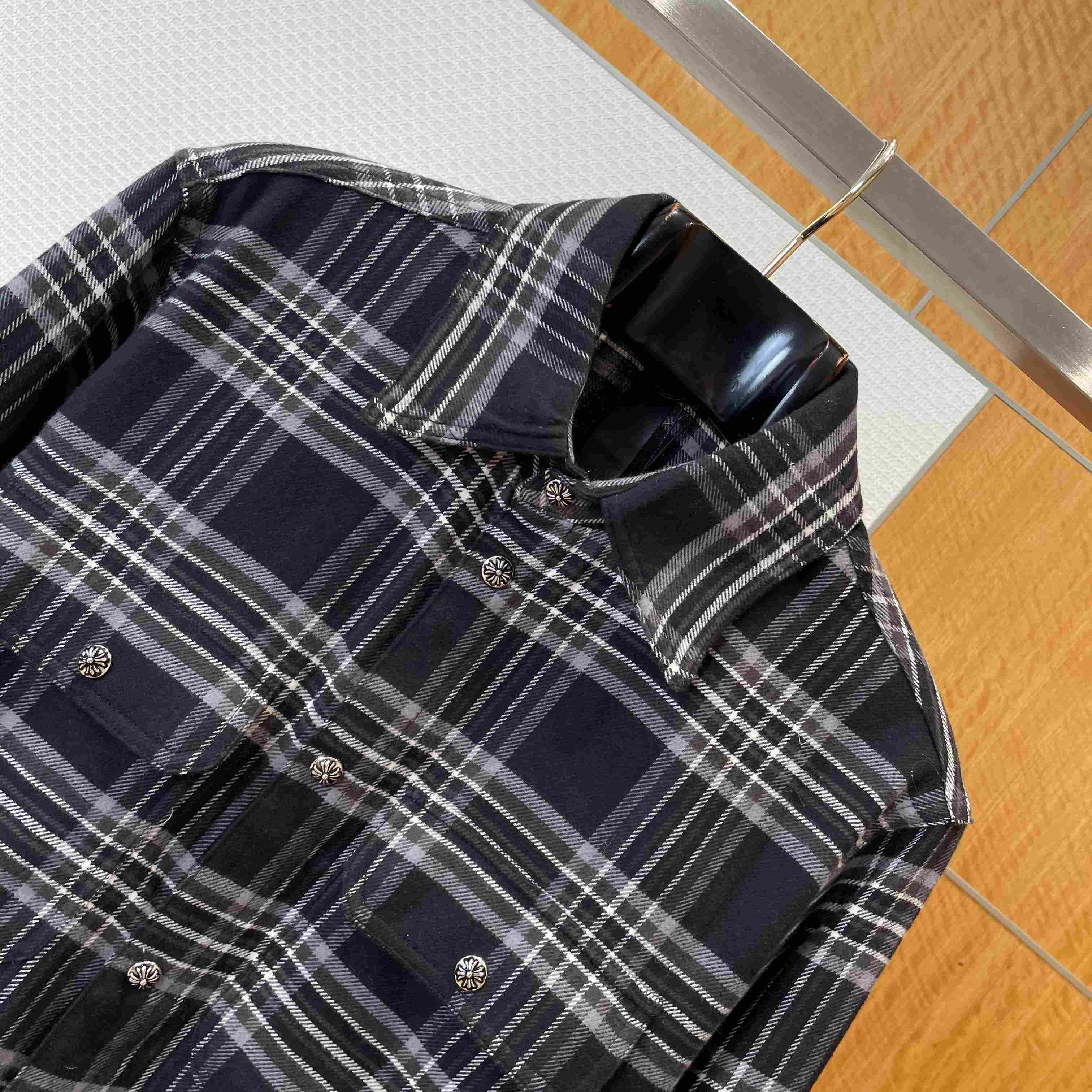 Chrome Hearts  Flannel Work Dog Shirt - DopestKickz