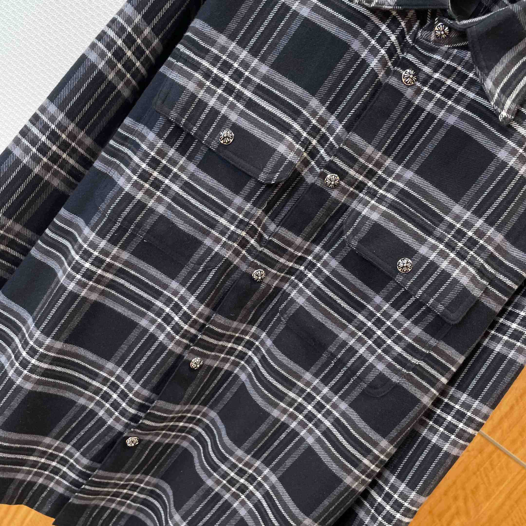 Chrome Hearts  Flannel Work Dog Shirt - DopestKickz