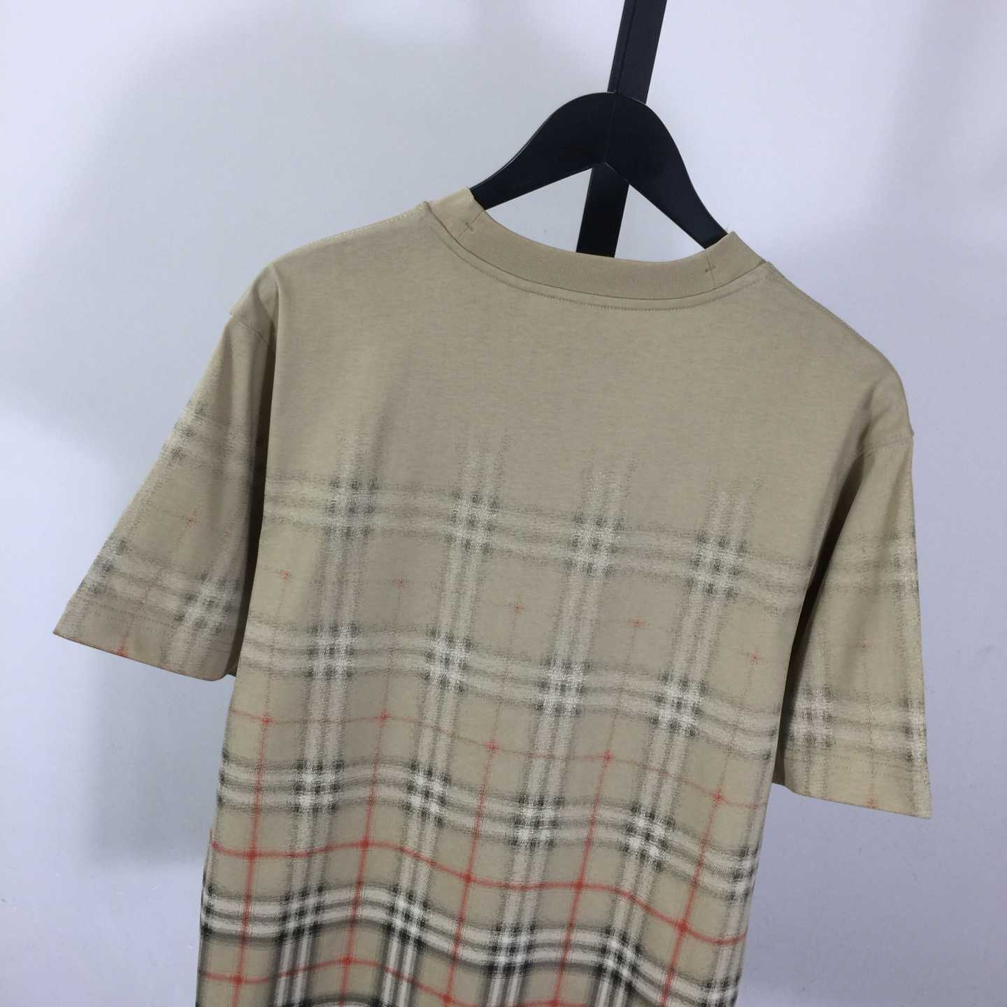 Burberry Gradient Check Cotton T-shirt - DopestKickz